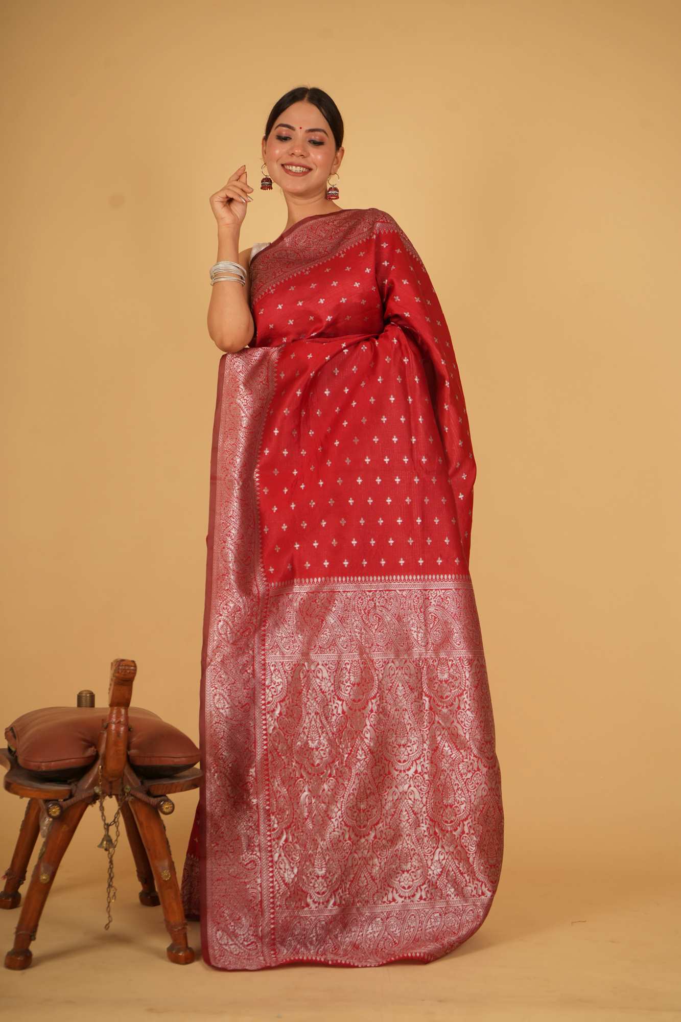 Banarasi festive ready to wear saree