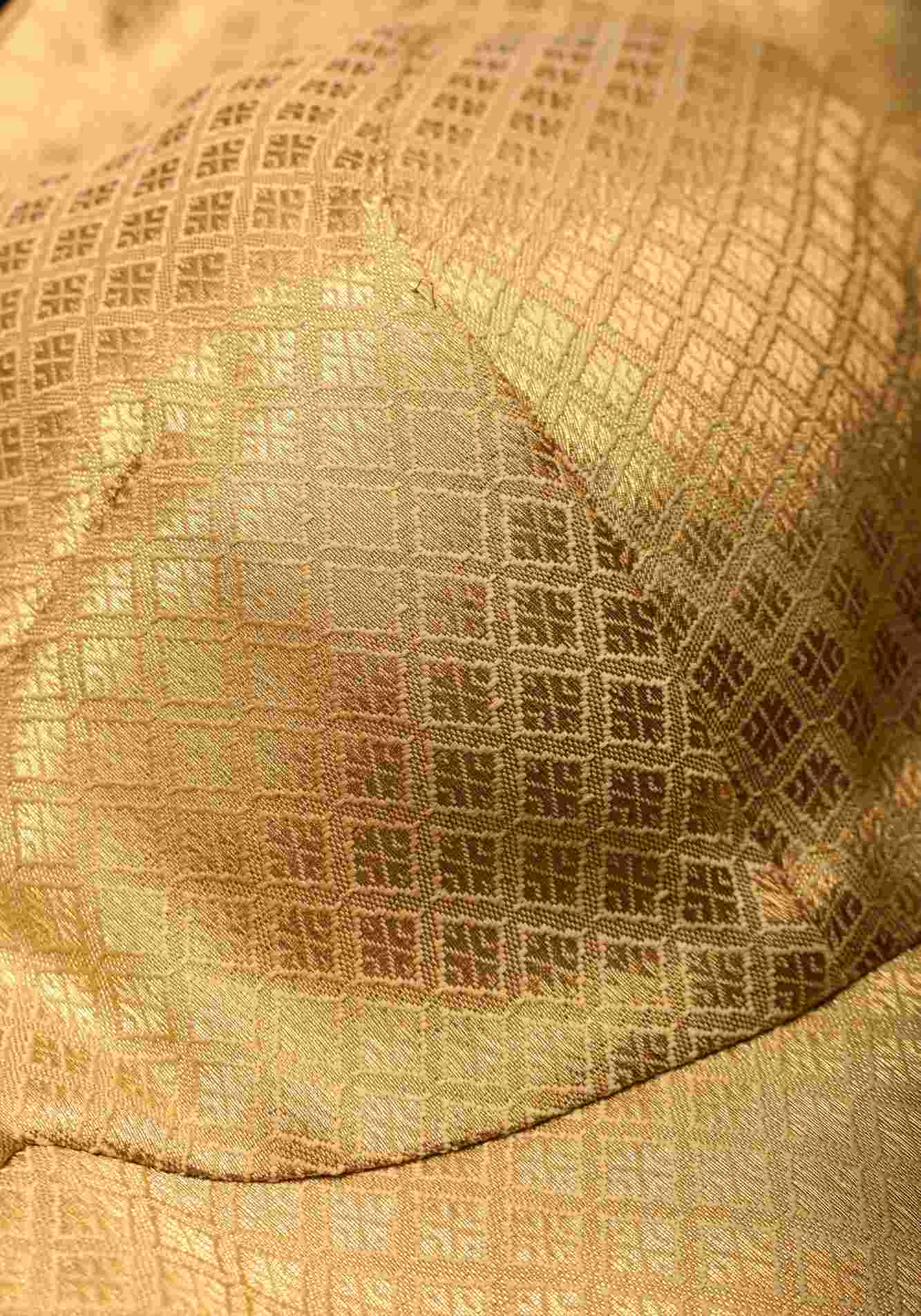 Golden blouse with sleeveless with front cutout , Made to Order