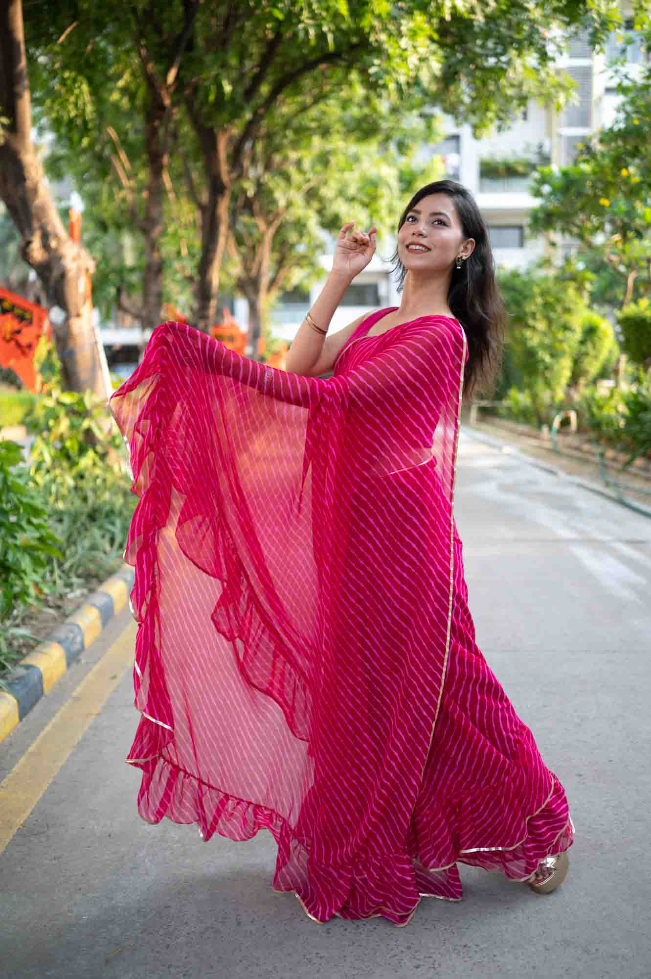 Ready to Wear One Minute Sarees Prestitched Sarees customised Plus Size
