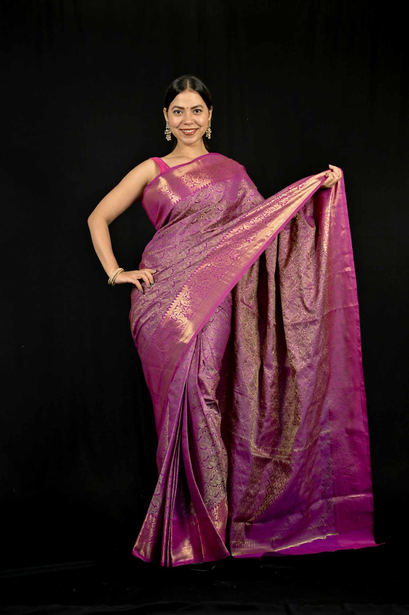 Tapeta Silk with Zari Weaving Ready To Wear Saree