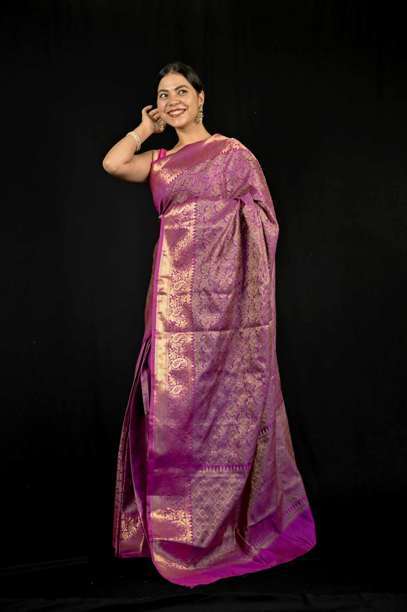 Tapeta Silk with Zari Weaving Ready To Wear Saree