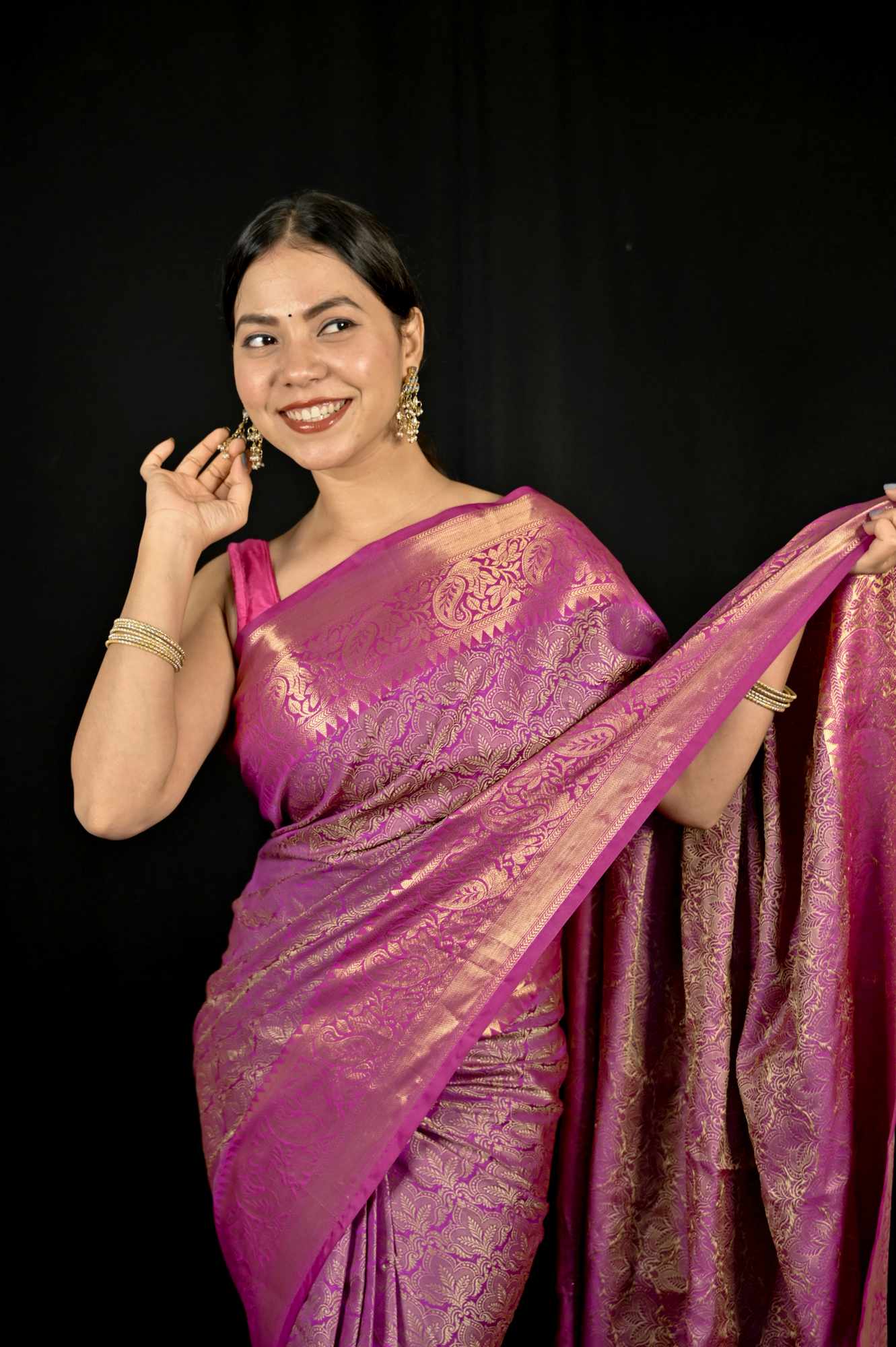 Tapeta Silk with Zari Weaving Ready To Wear Saree