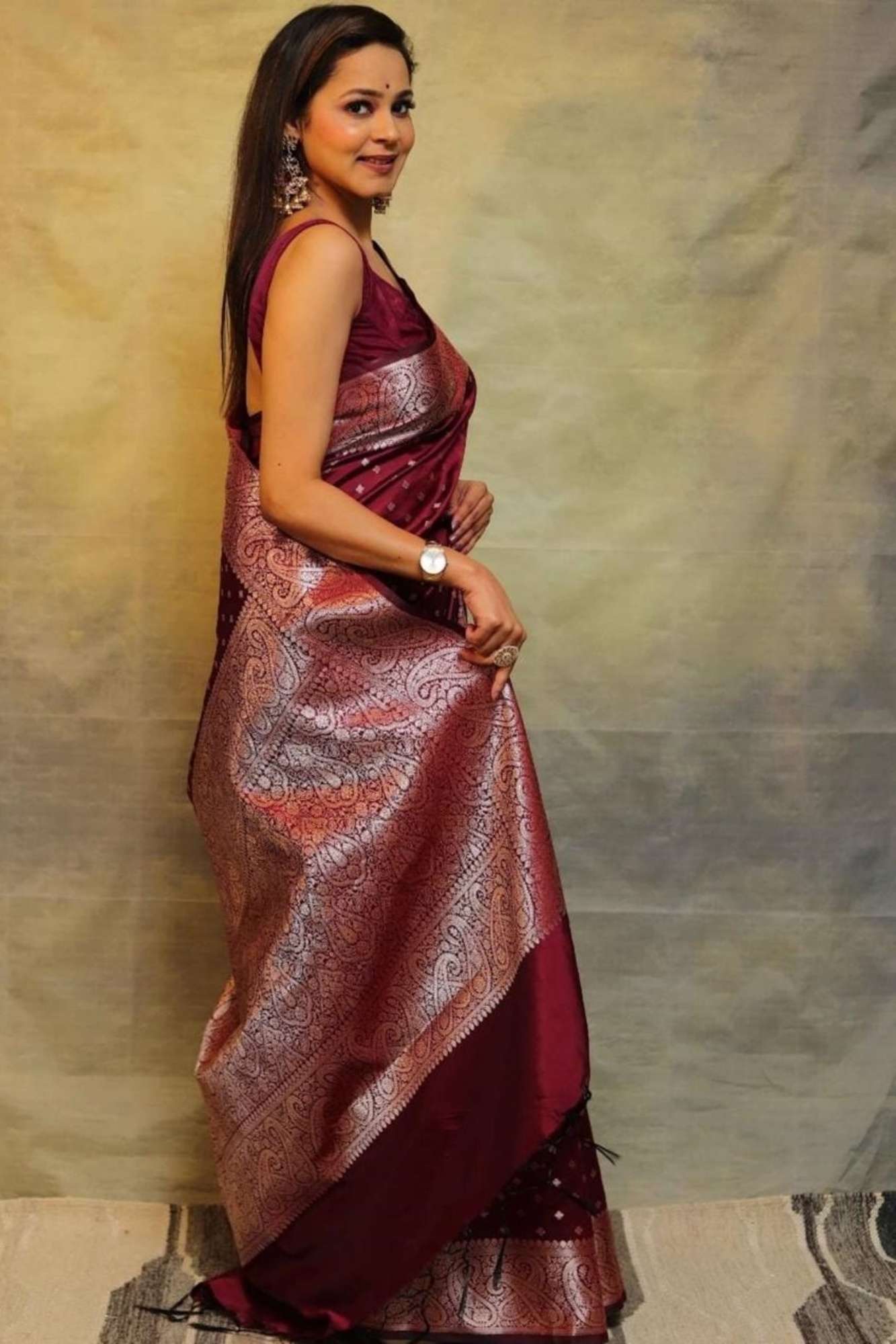 Banarasi festive ready to wear saree