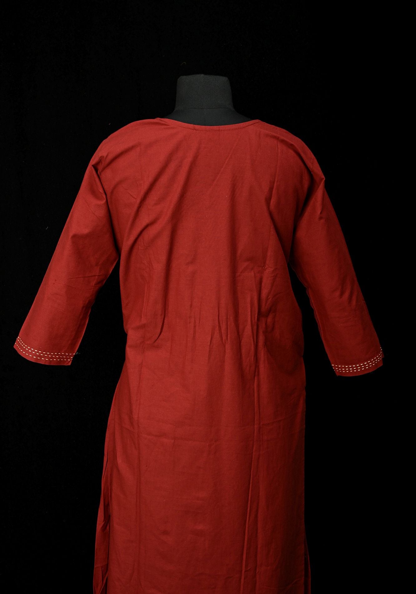 Maroon Cotton Dola Daman Ethnic Coord Set | Made to Order