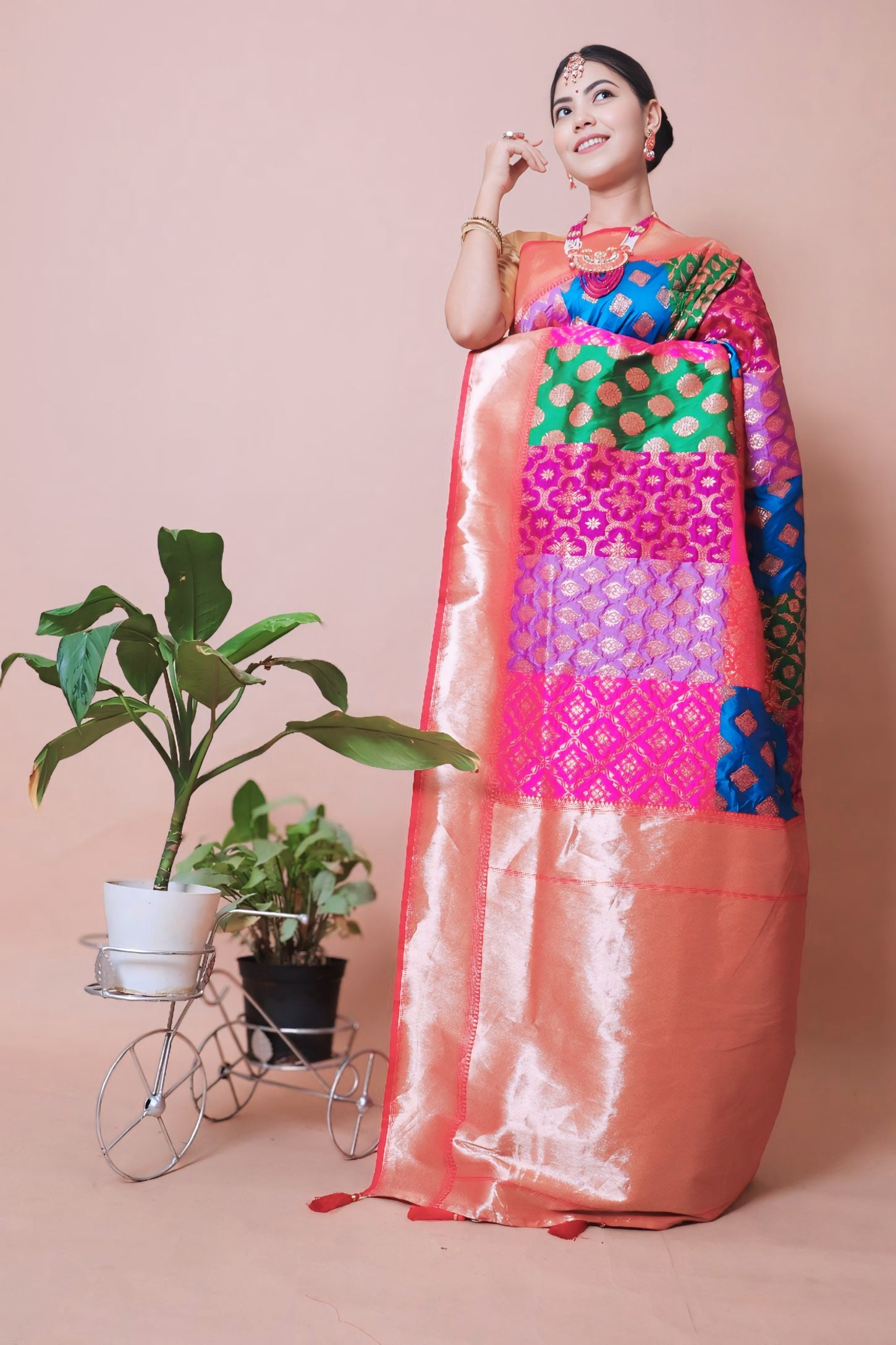 Ready to Wear One Minute Sarees Prestitched Sarees customised Plus Size