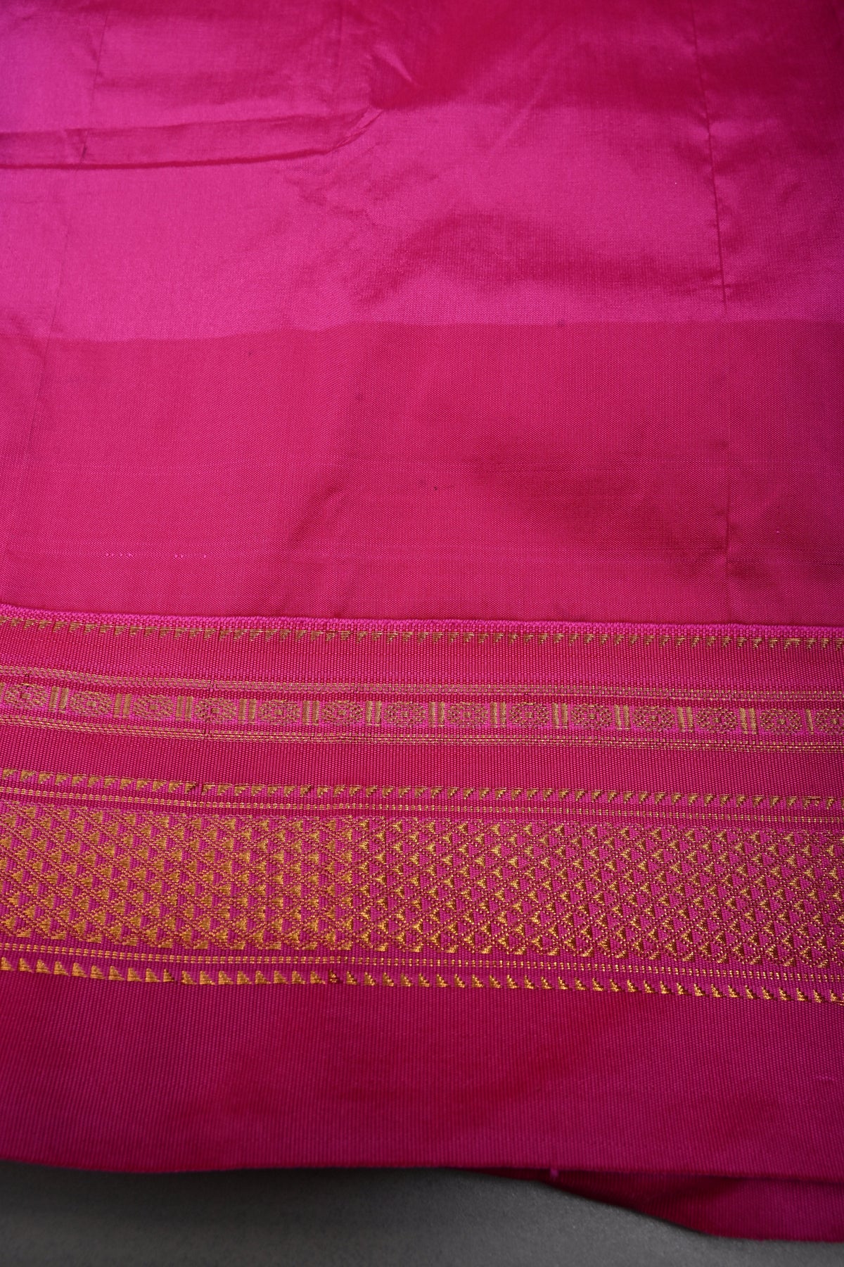 Black Ilkal Weave Mercerized Bagalkote Cotton Saree with Temple Panel on Contrast Zari Border | SHOBITAM