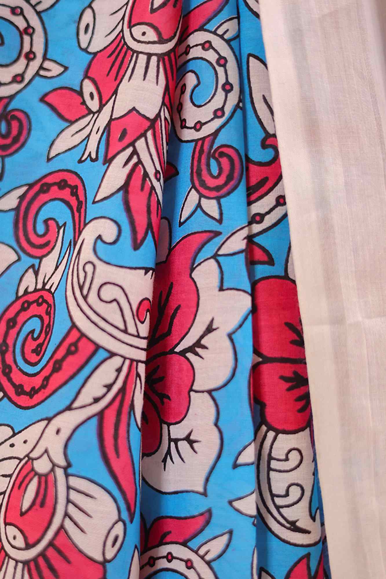 Mulmul Cotton Jaipuri Sanganeri Ready to wear Saree