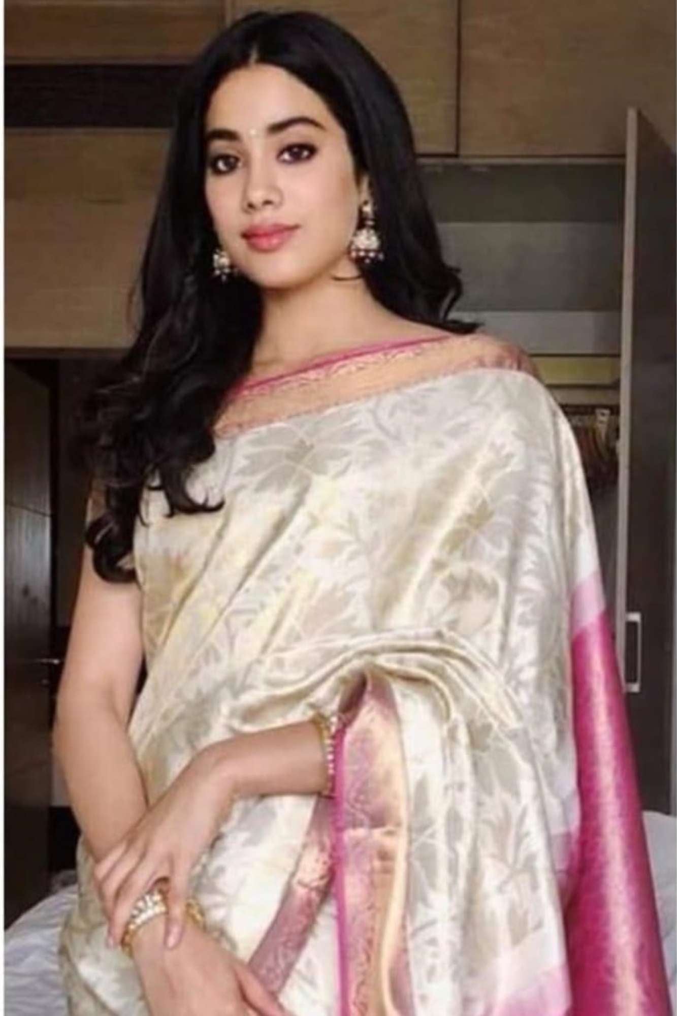 Janhvi Kapoor inspired Banarasi ready to wear saree