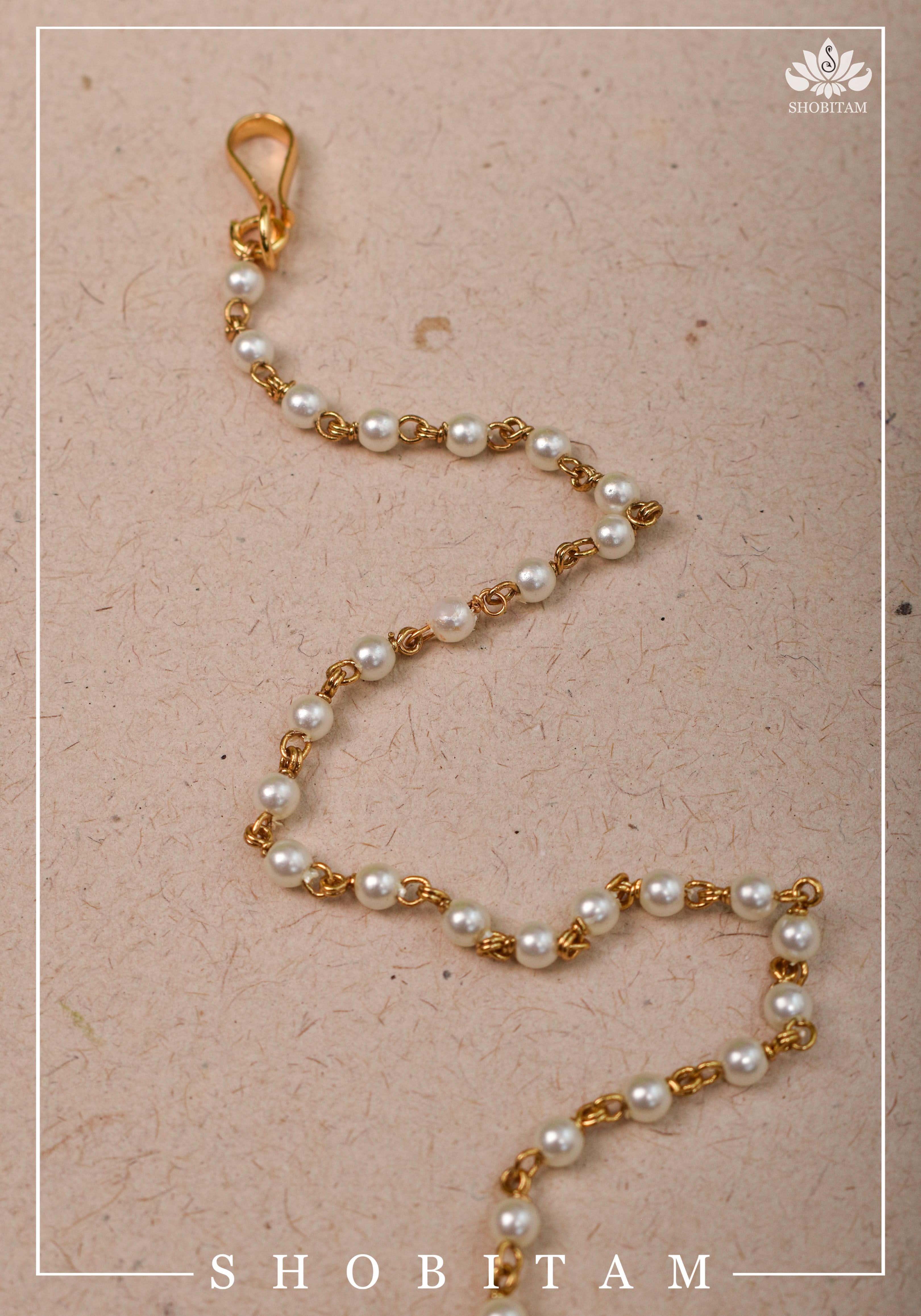 Celestial Kundan nath with non piece clasp, chain and hook | Shobitam