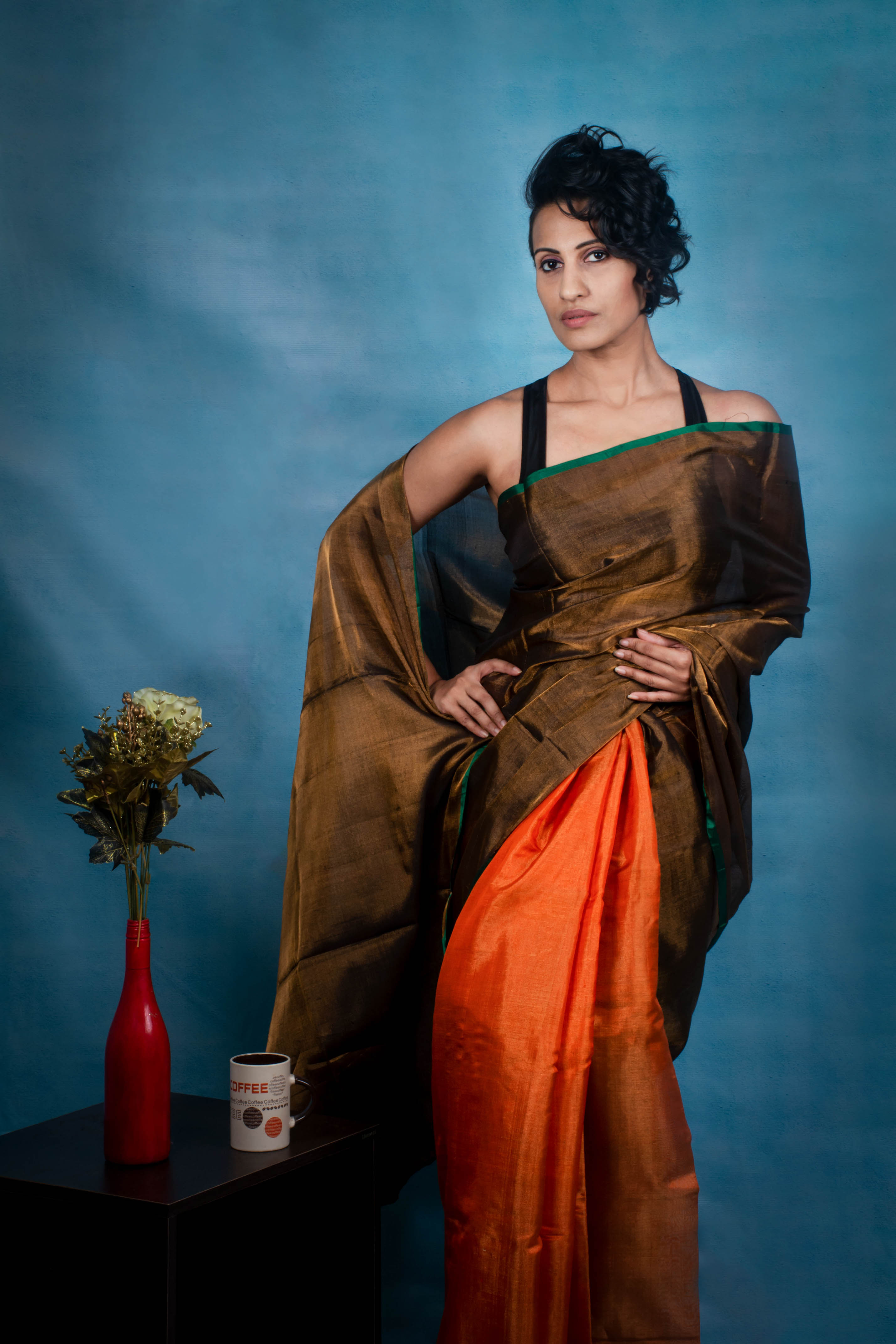 Santera - Handwoven Tissue Silk Saree | SILK MARK CERTIFIED | Shobitam