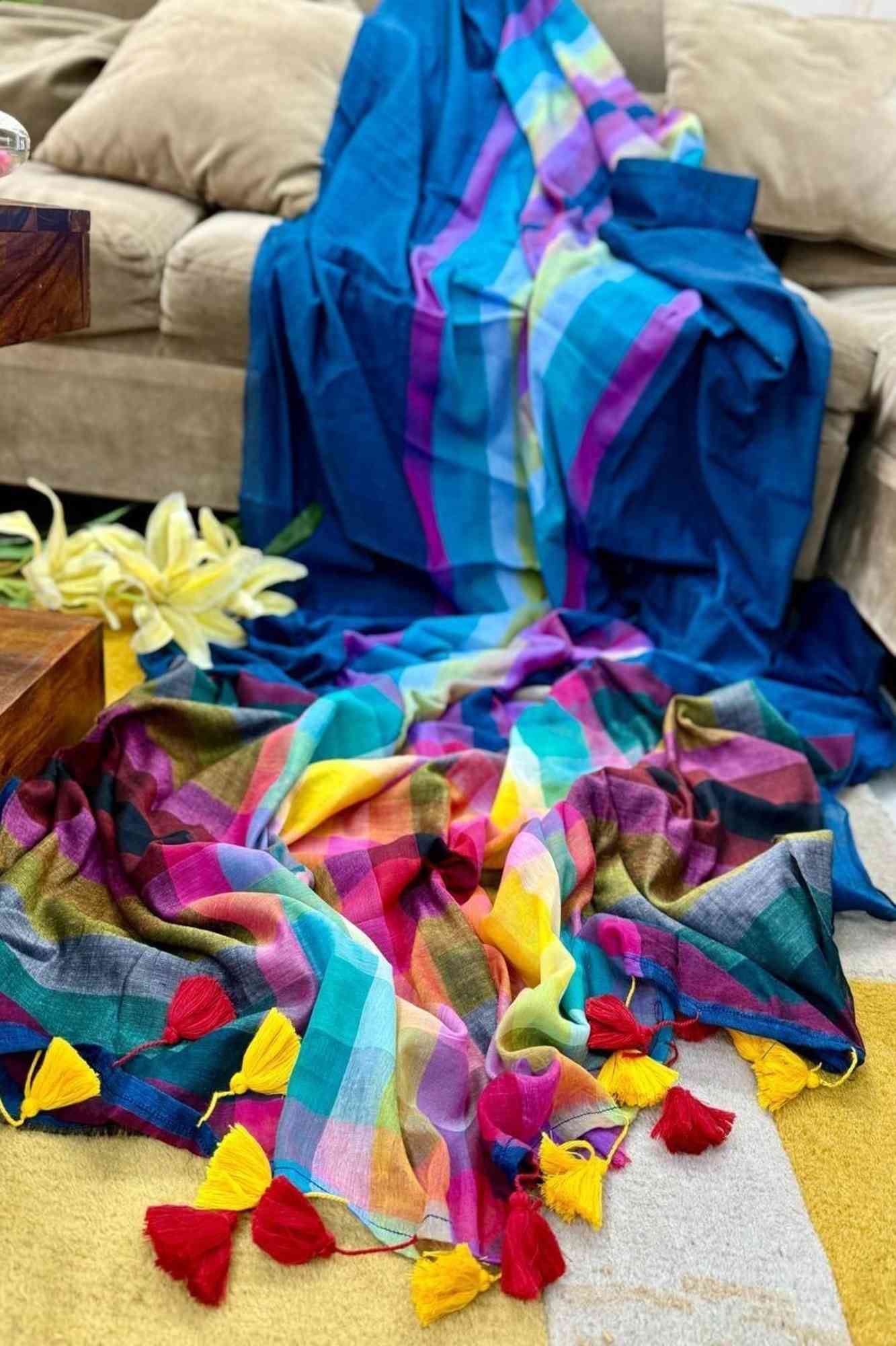 Mul Cotton Ready To Wear Saree