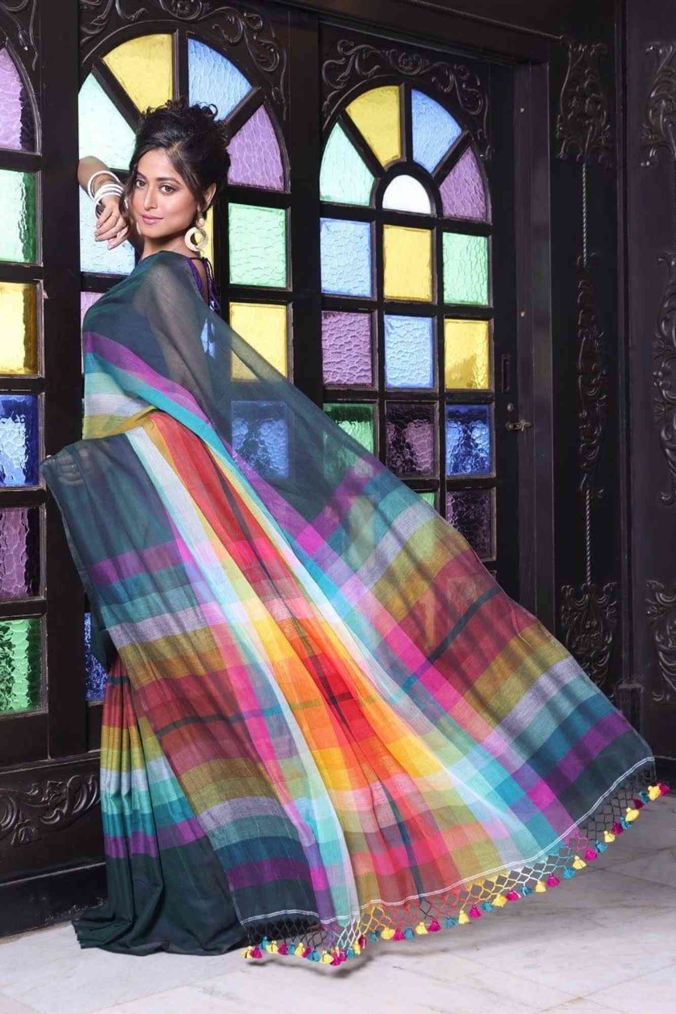 Mul Cotton Ready To Wear Saree