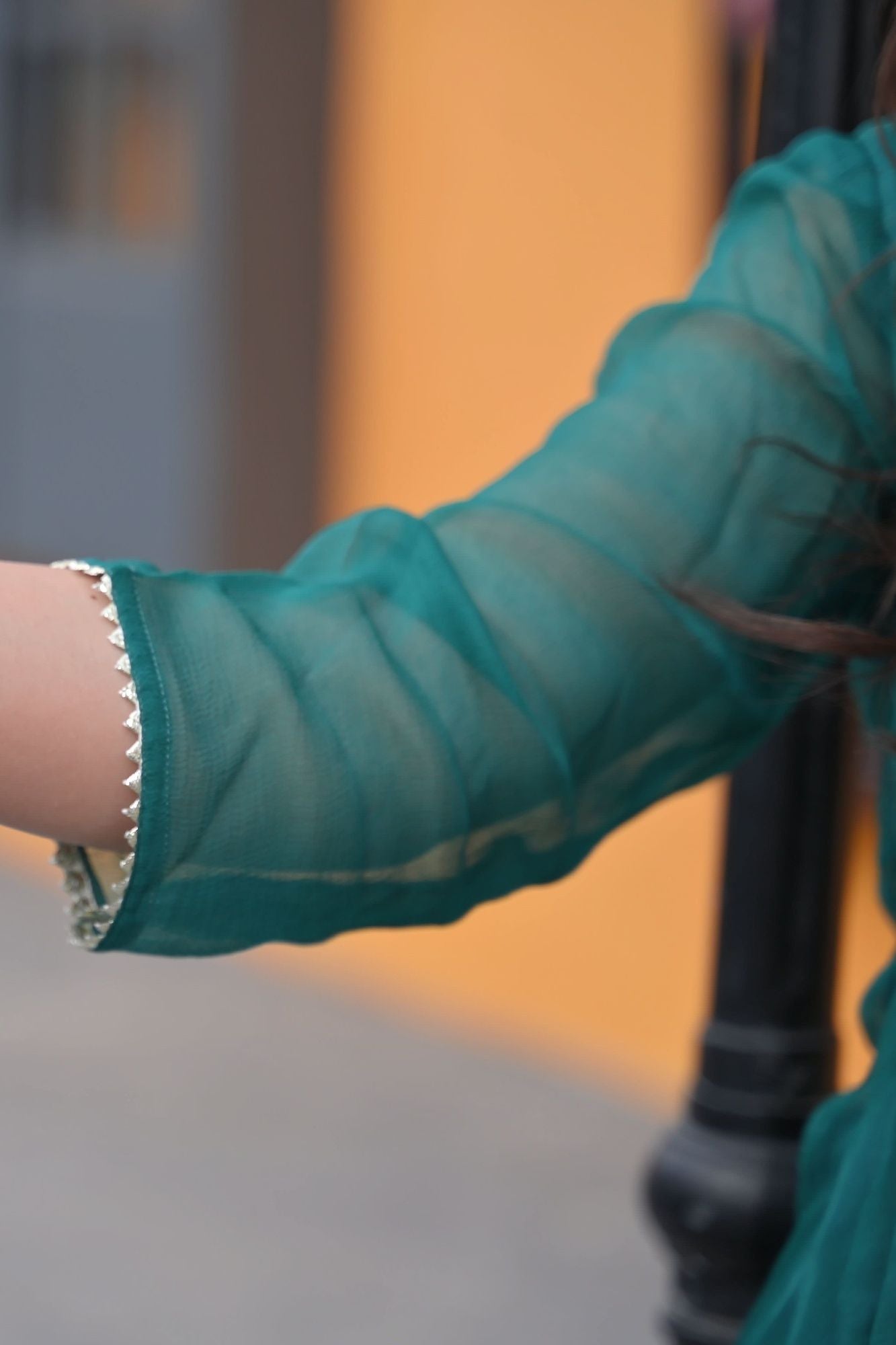 Ahaana Chiffon Short Kurta And Dhoti Pants 2 Piece Set | Made To Order