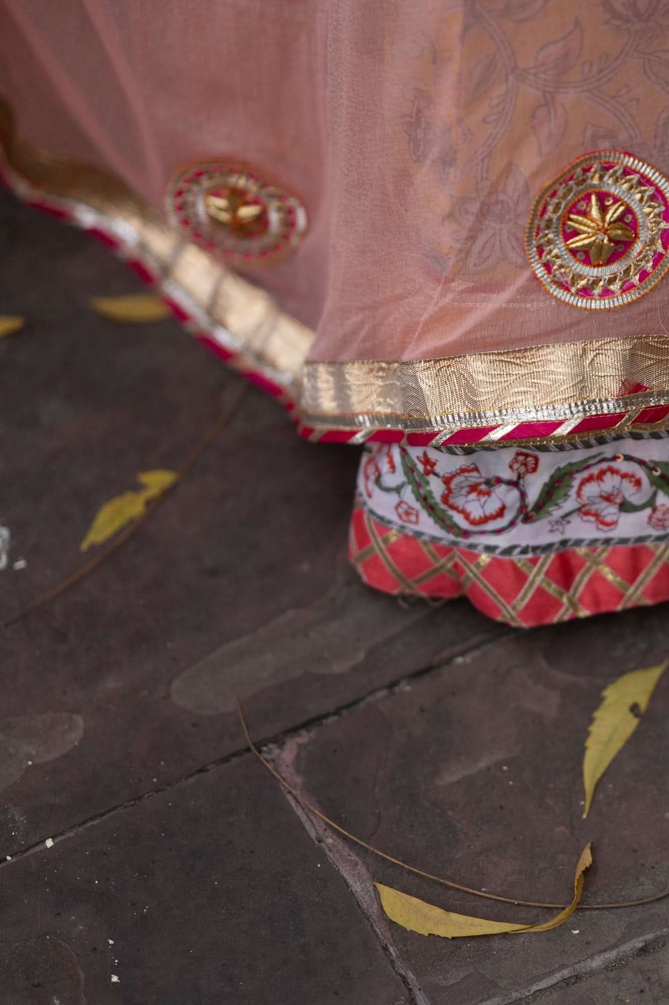 Yellow Marigold 6.5 meter Ghera 3 piece lehenga Set | Made To Order