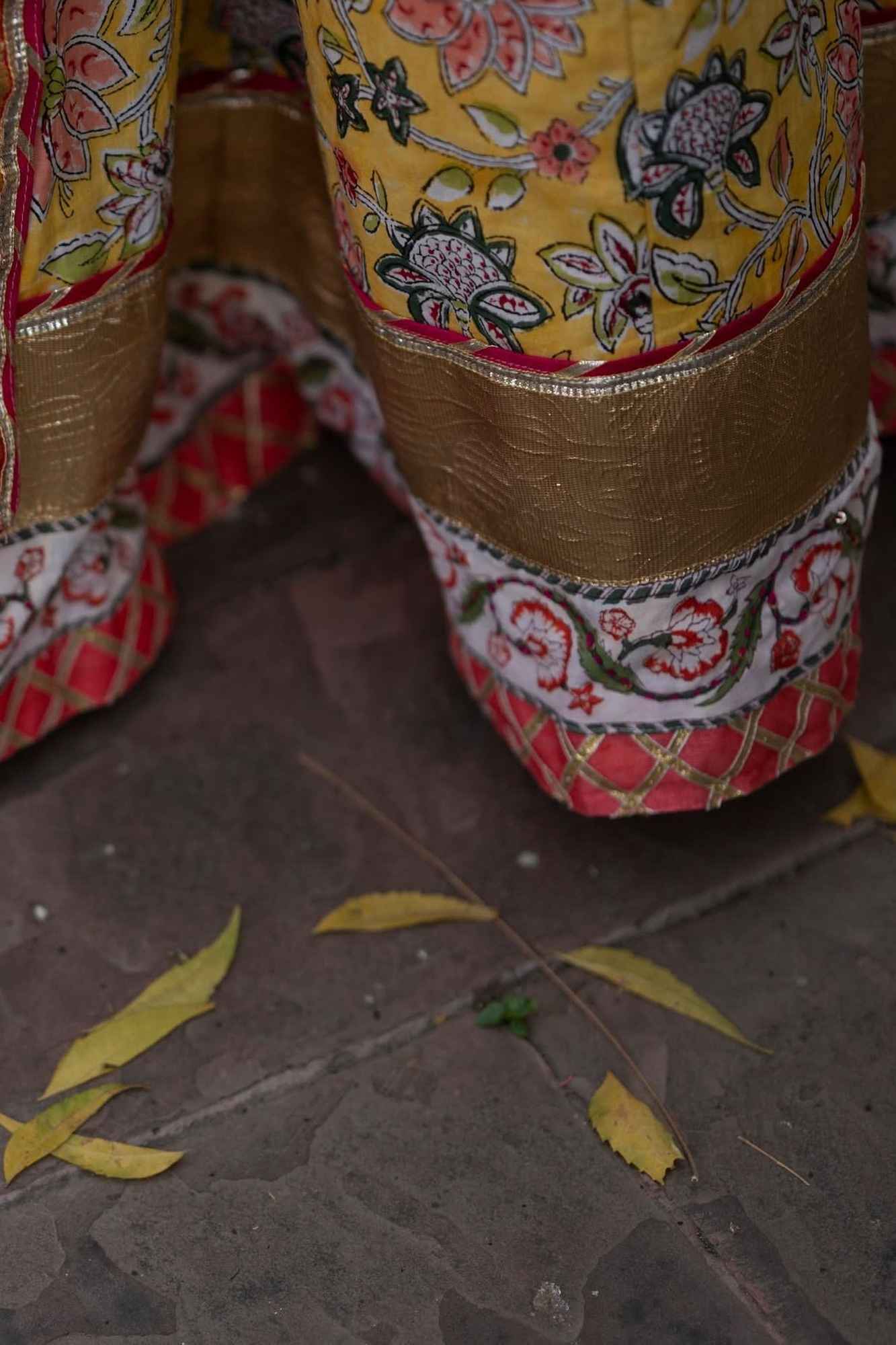 Yellow Marigold 6.5 meter Ghera 3 piece lehenga Set | Made To Order