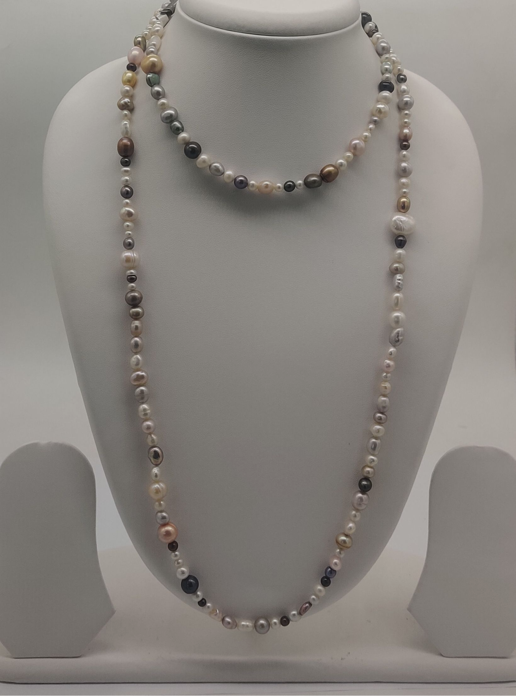 Aurora Mist Multitone Fancy Necklace | Shobitam