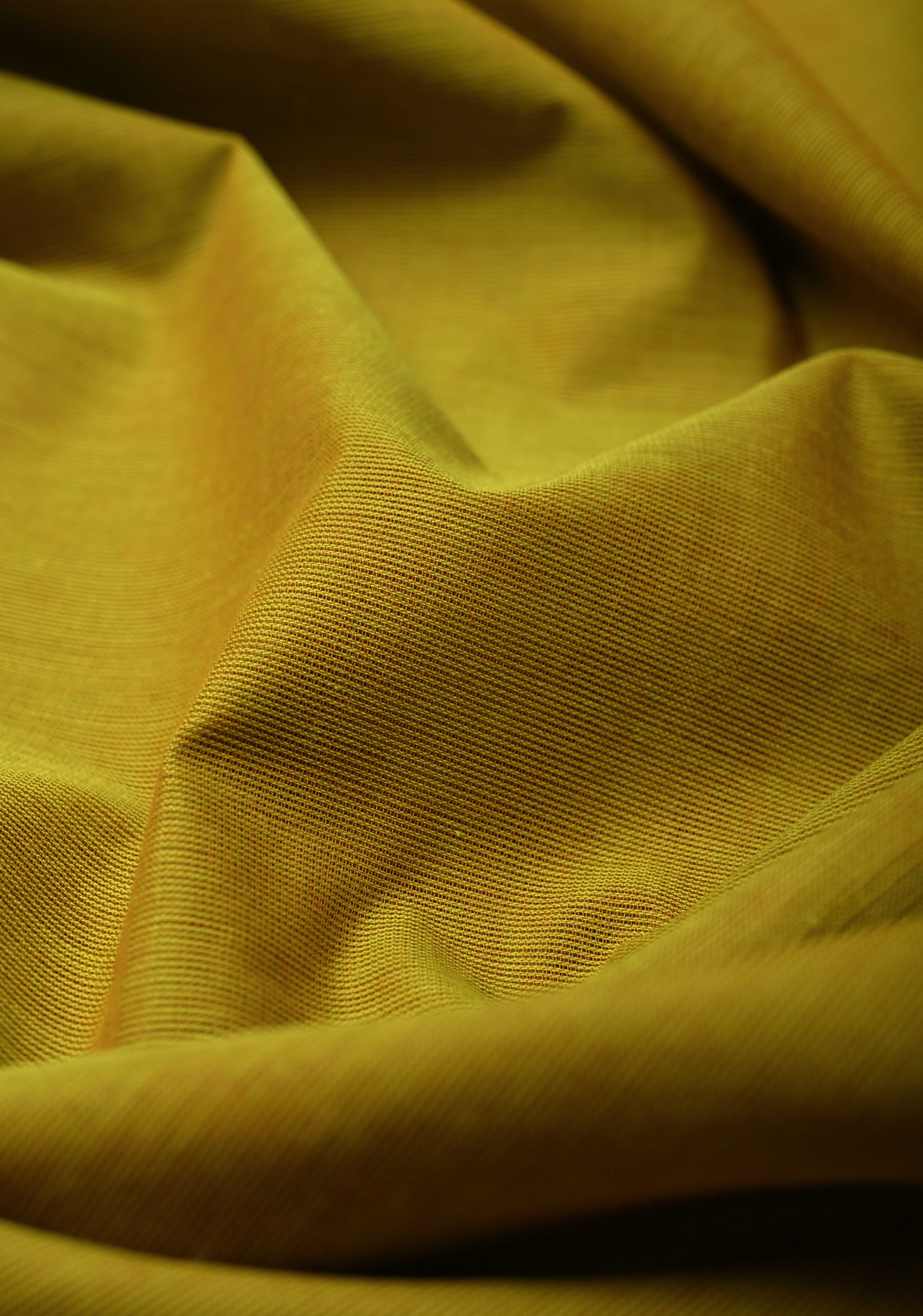 Methi Green Kanchi Cotton Saree with Ganga Jamuna Zari Border, No Blouse piece | Shobitam