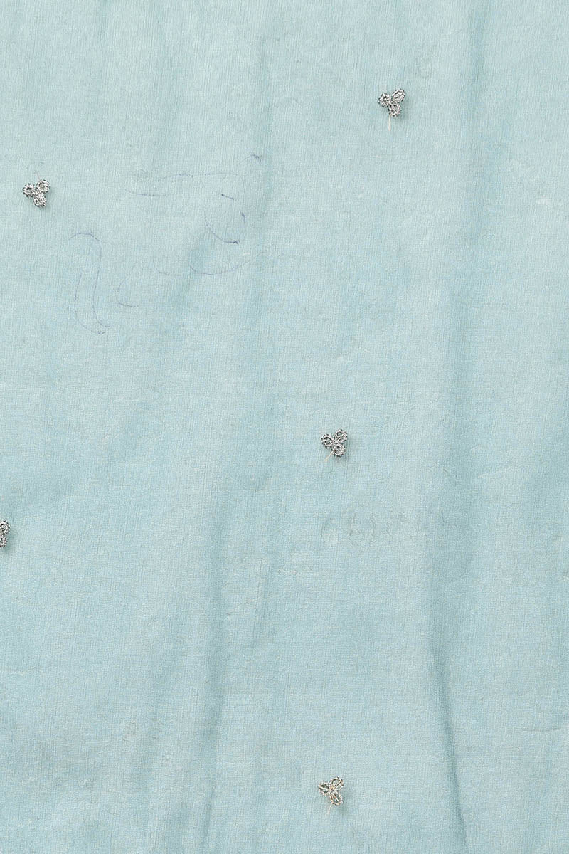 Teal Silk Blend Solid A-Line Kurta Trousers With Dupatta | SHOBITAM
