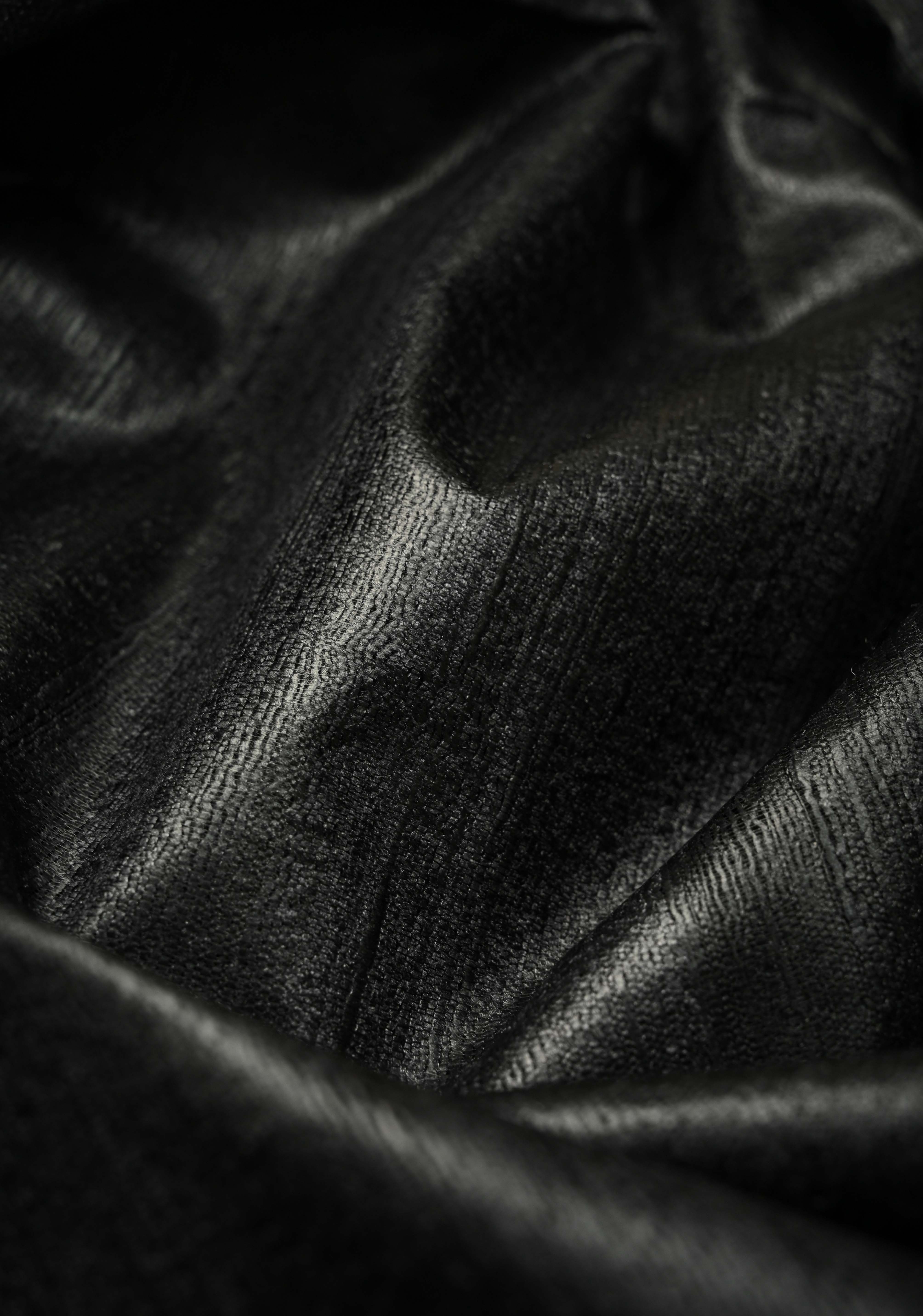 Black Authentic Hand Block Print on Tussar Silk Saree | SILK MARK CERTIFIED | Shobitam
