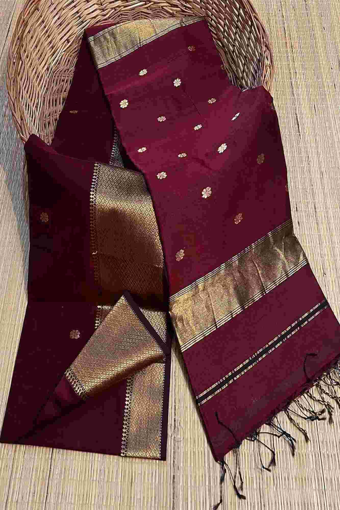 Maheshwari cotton silk Ready to wear saree