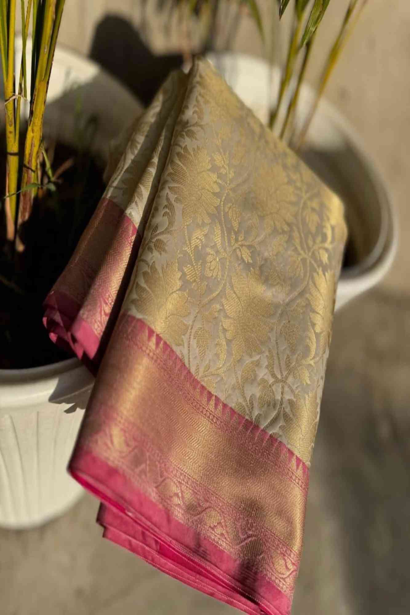 Janhvi Kapoor inspired Banarasi ready to wear saree