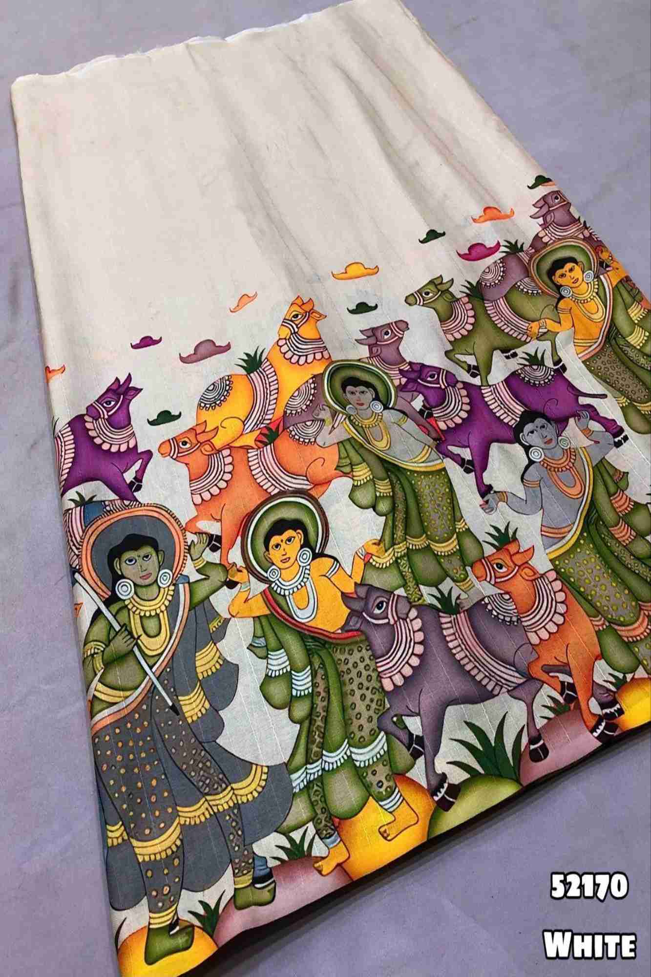 Heritage Pattachitra Art – Pre-Pleated Ready to Wear Saree