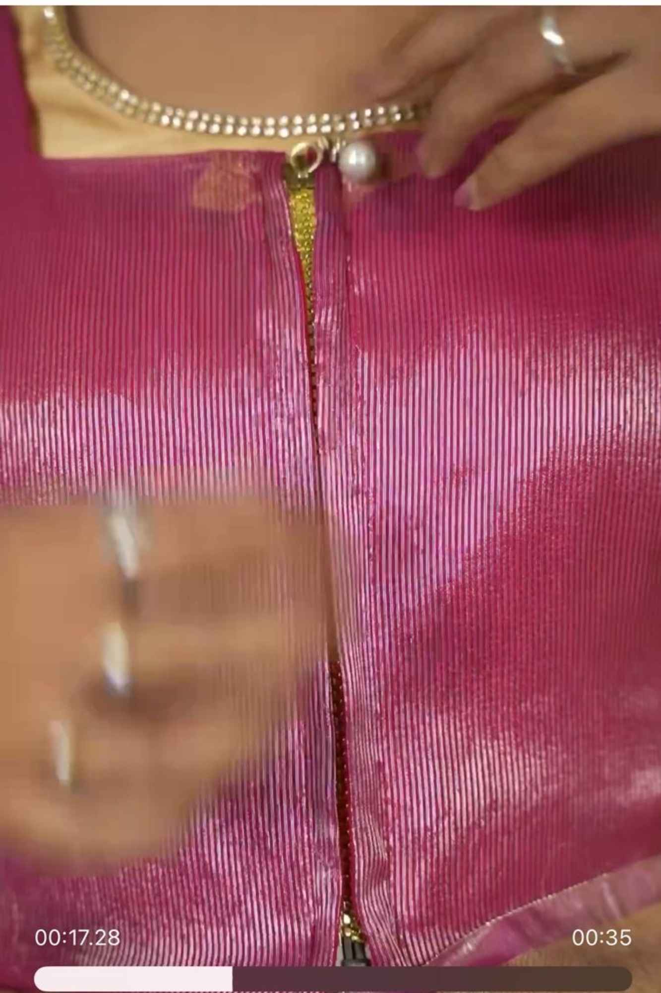 Zip & Go Saree:Soft Patola with Zari & Shimmer Highlights Zip and Go saree