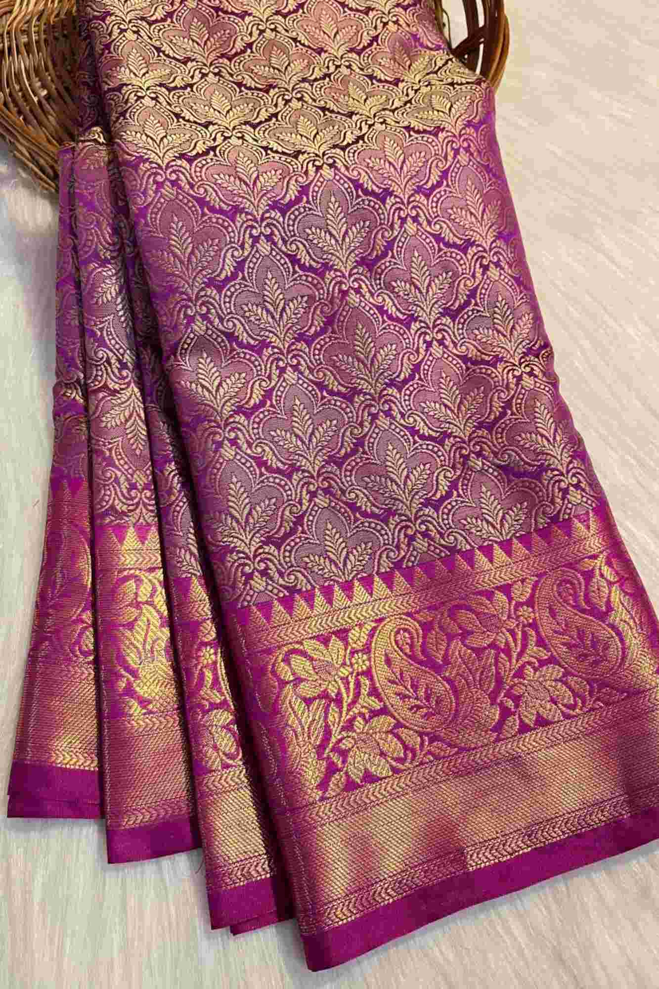 Tapeta Silk with Zari Weaving Ready To Wear Saree