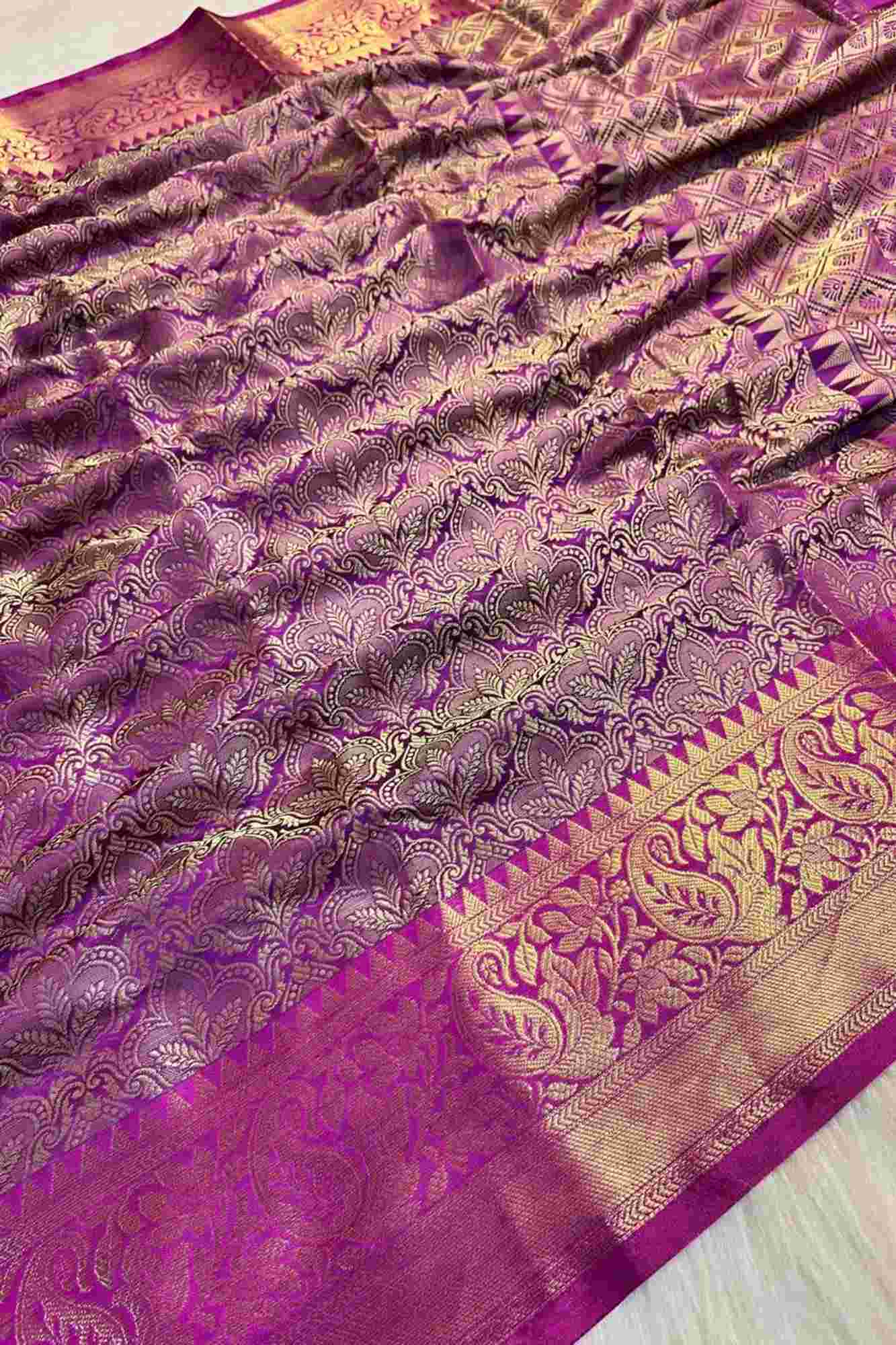 Tapeta Silk with Zari Weaving Ready To Wear Saree
