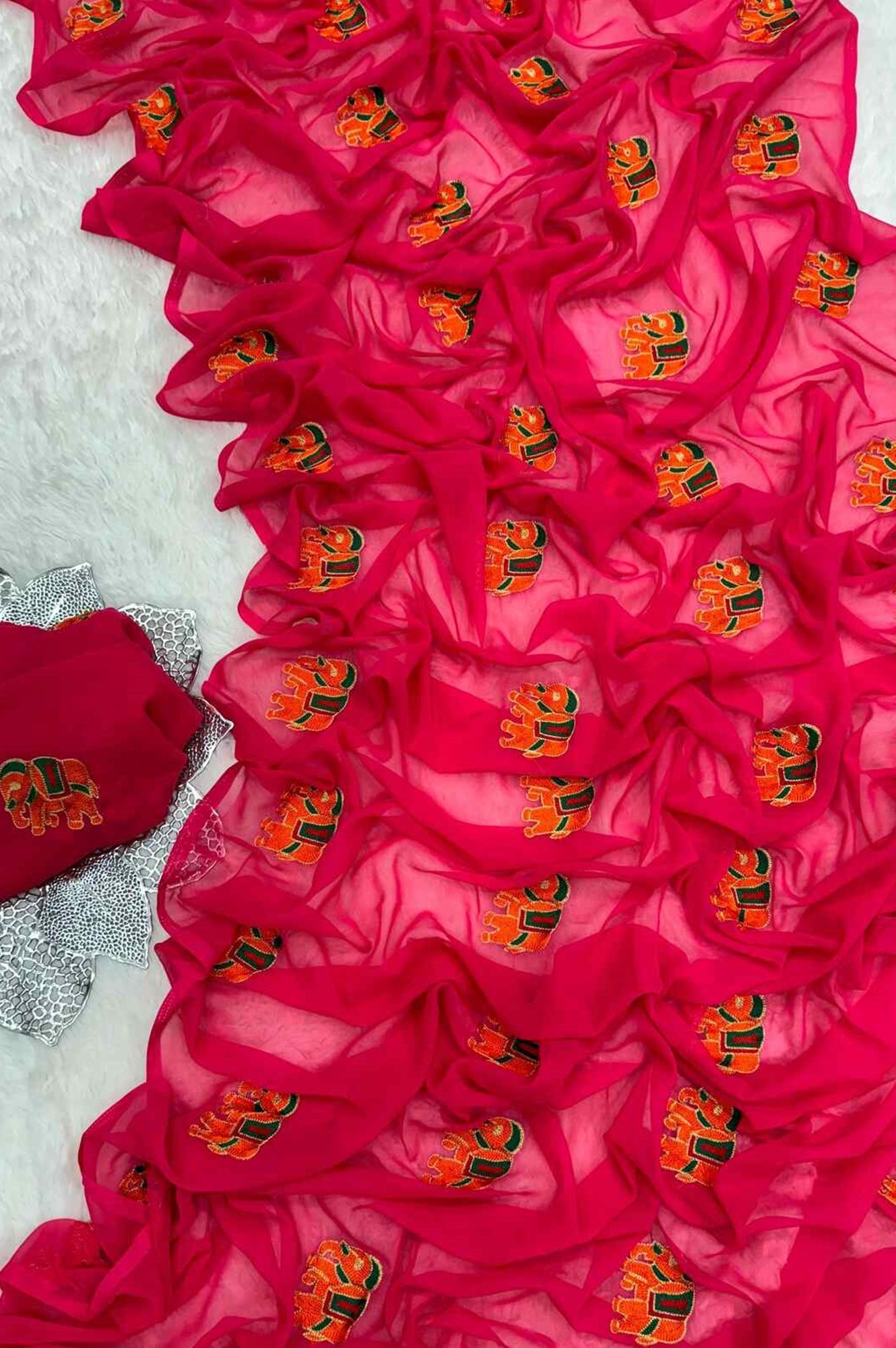 Ready to Wear One Minute Sarees Prestitched Sarees customised Plus Size