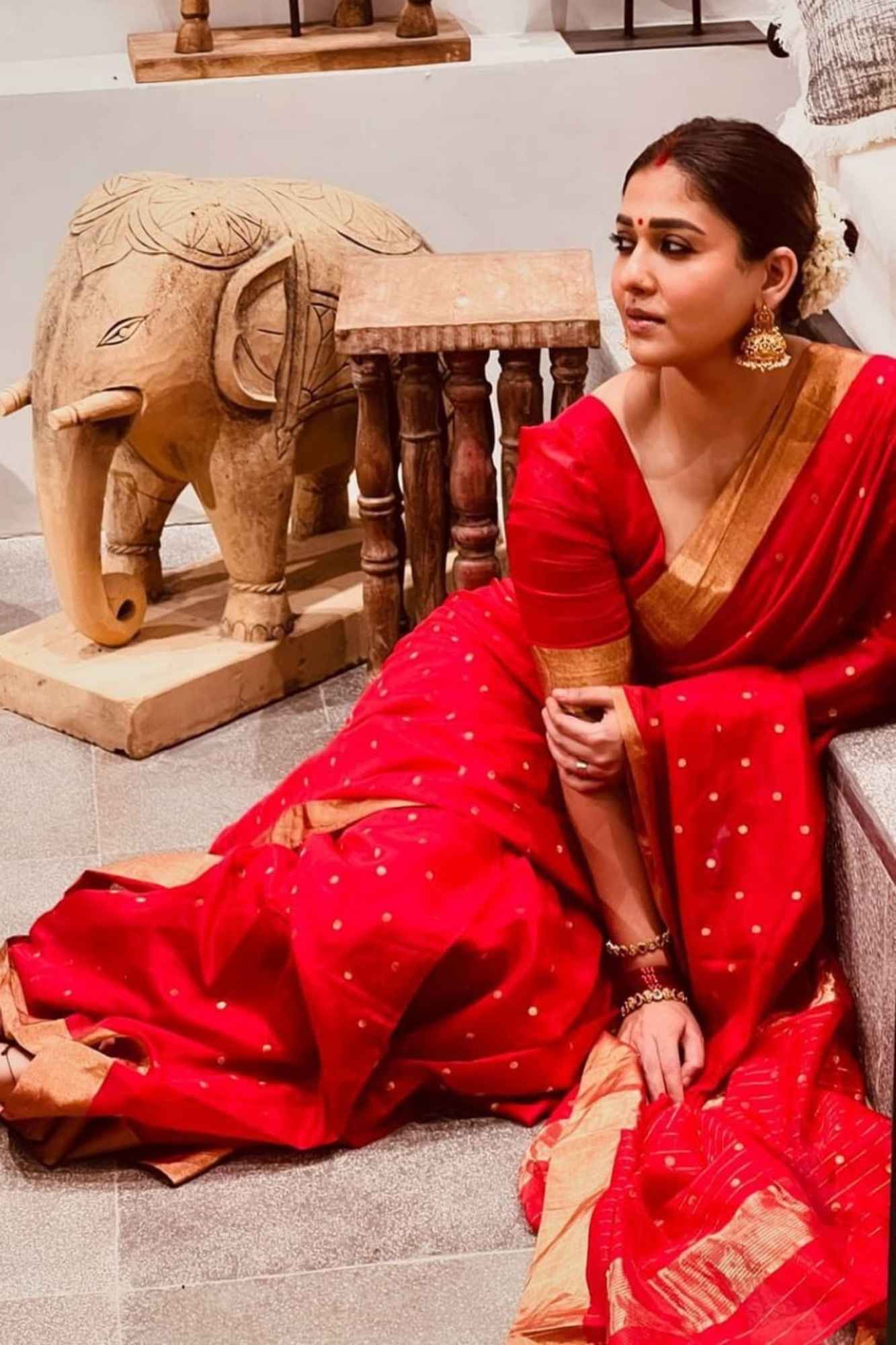 Banarasi ready to wear saree with ornate pallu