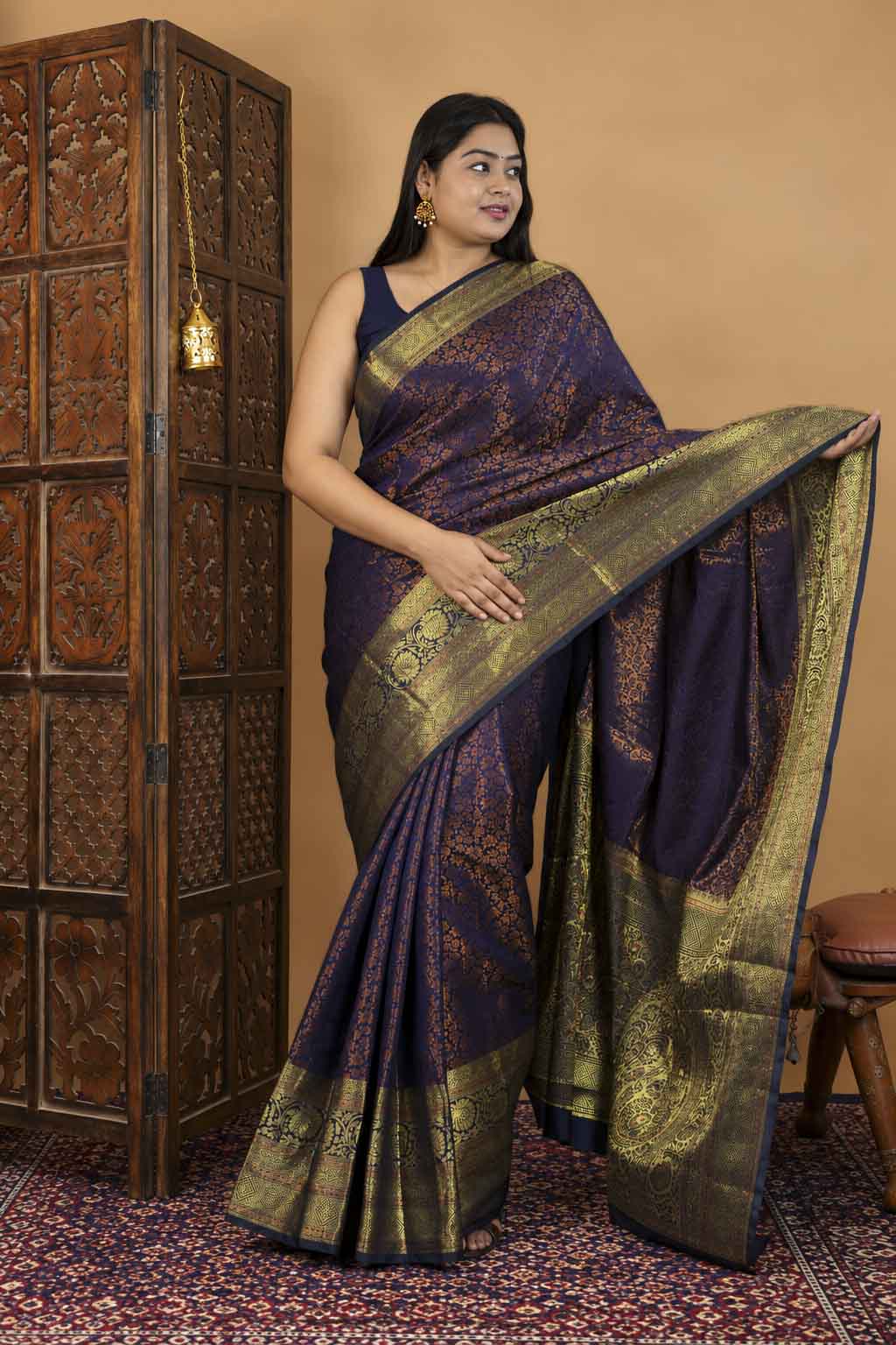 Dhoop Chaanv Banarasi Inspired Silk With Ornate Border And Palla Predrape Saree