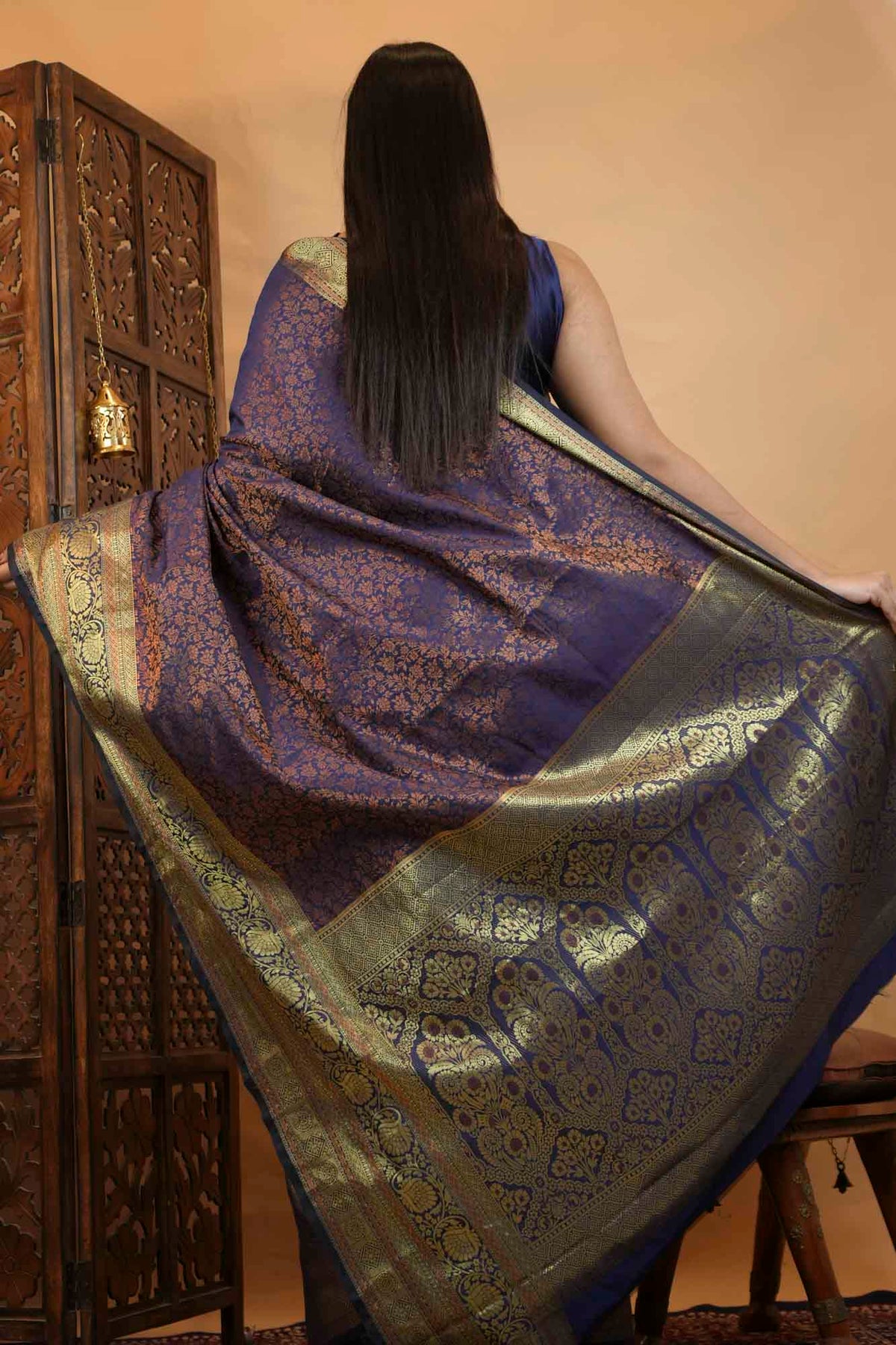Dhoop Chaanv Banarasi Inspired Silk With Ornate Border And Palla Predrape Saree
