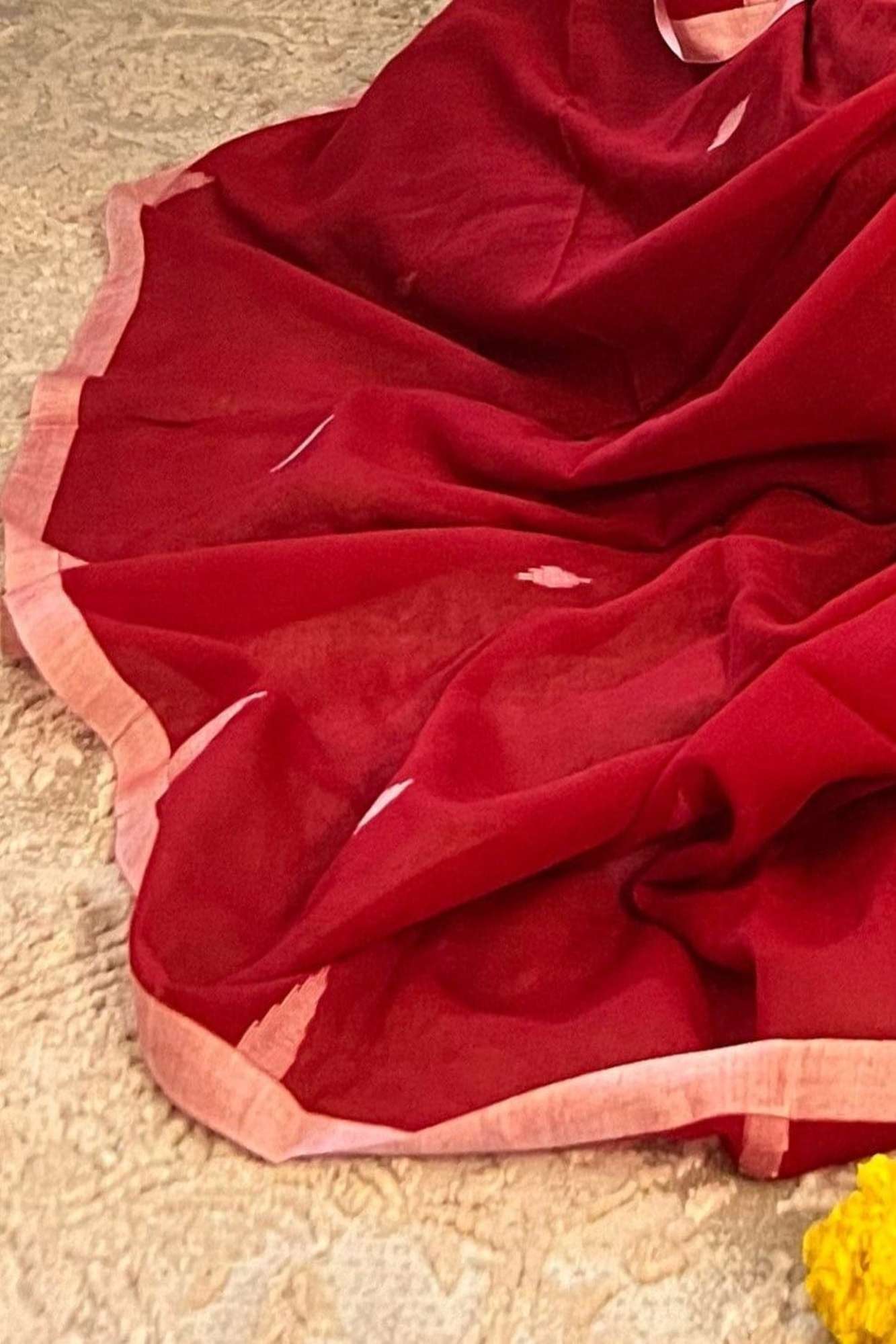 Traditional Jamdani Weaving Premium Cotton Ready to Wear Saree