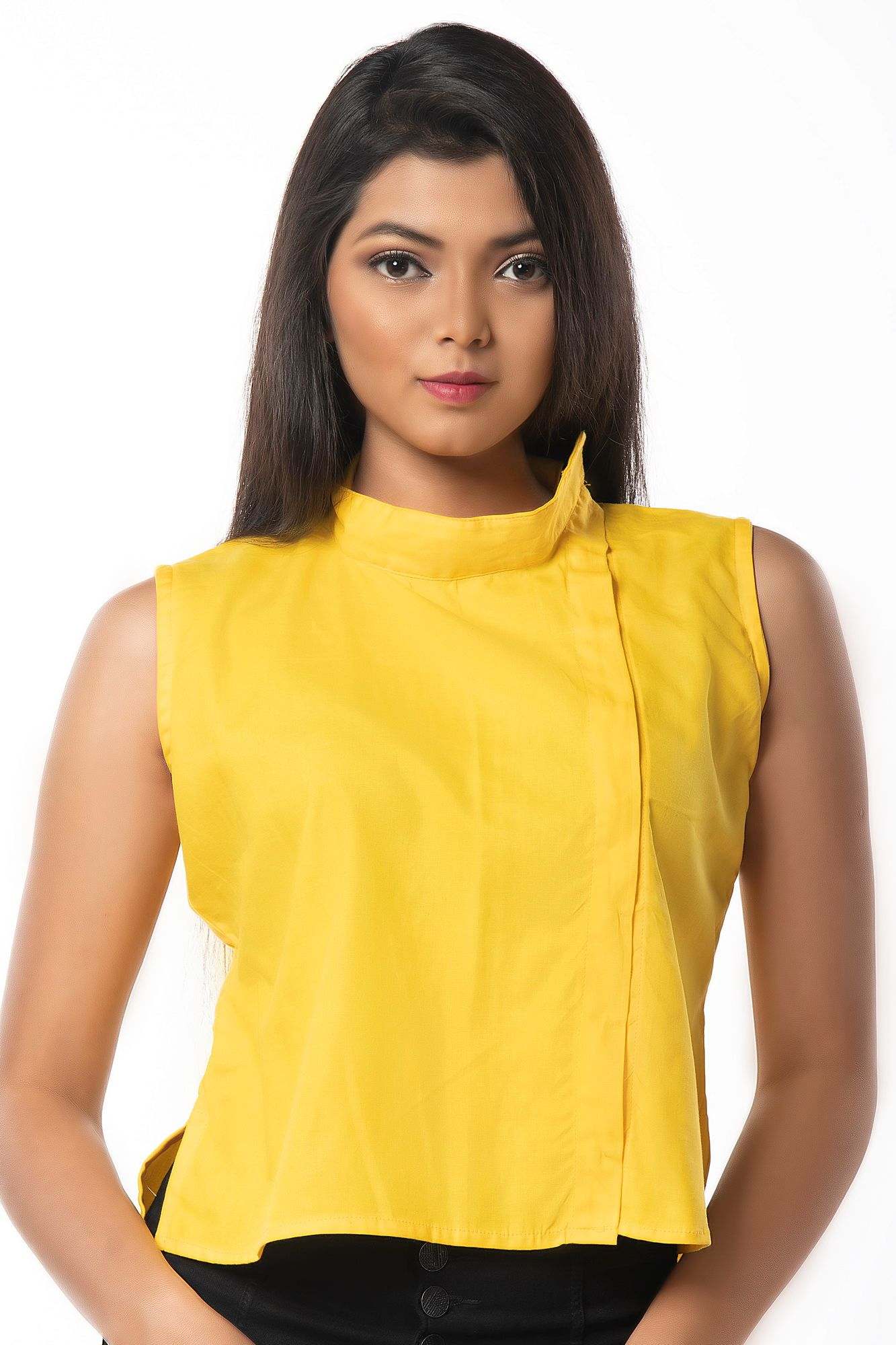 YELLOW COLORED BLOUSE CUM TOP - Isadora Life Online Shopping Store