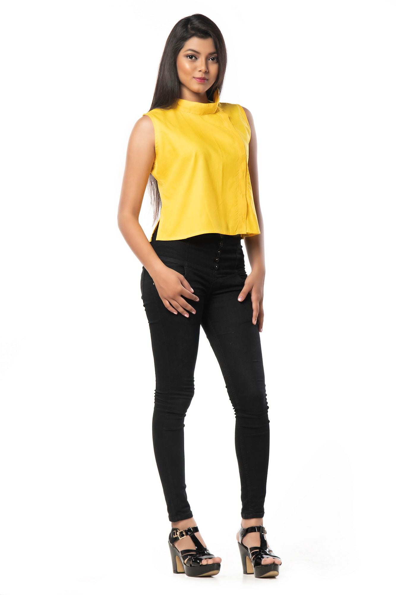 YELLOW COLORED BLOUSE CUM TOP - Isadora Life Online Shopping Store