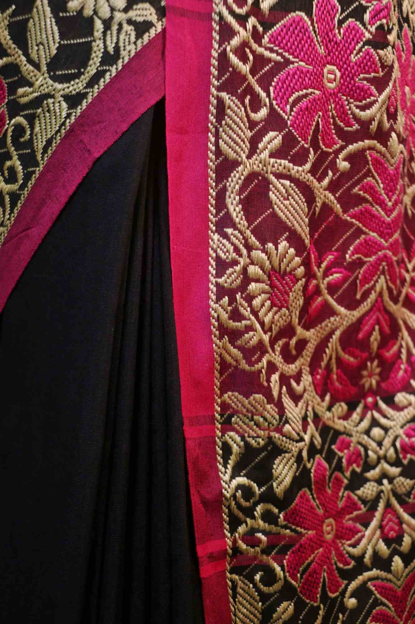 Begampuri woven wrap in 1 minute saree with naksha weaving - Isadora Life Online Shopping Store