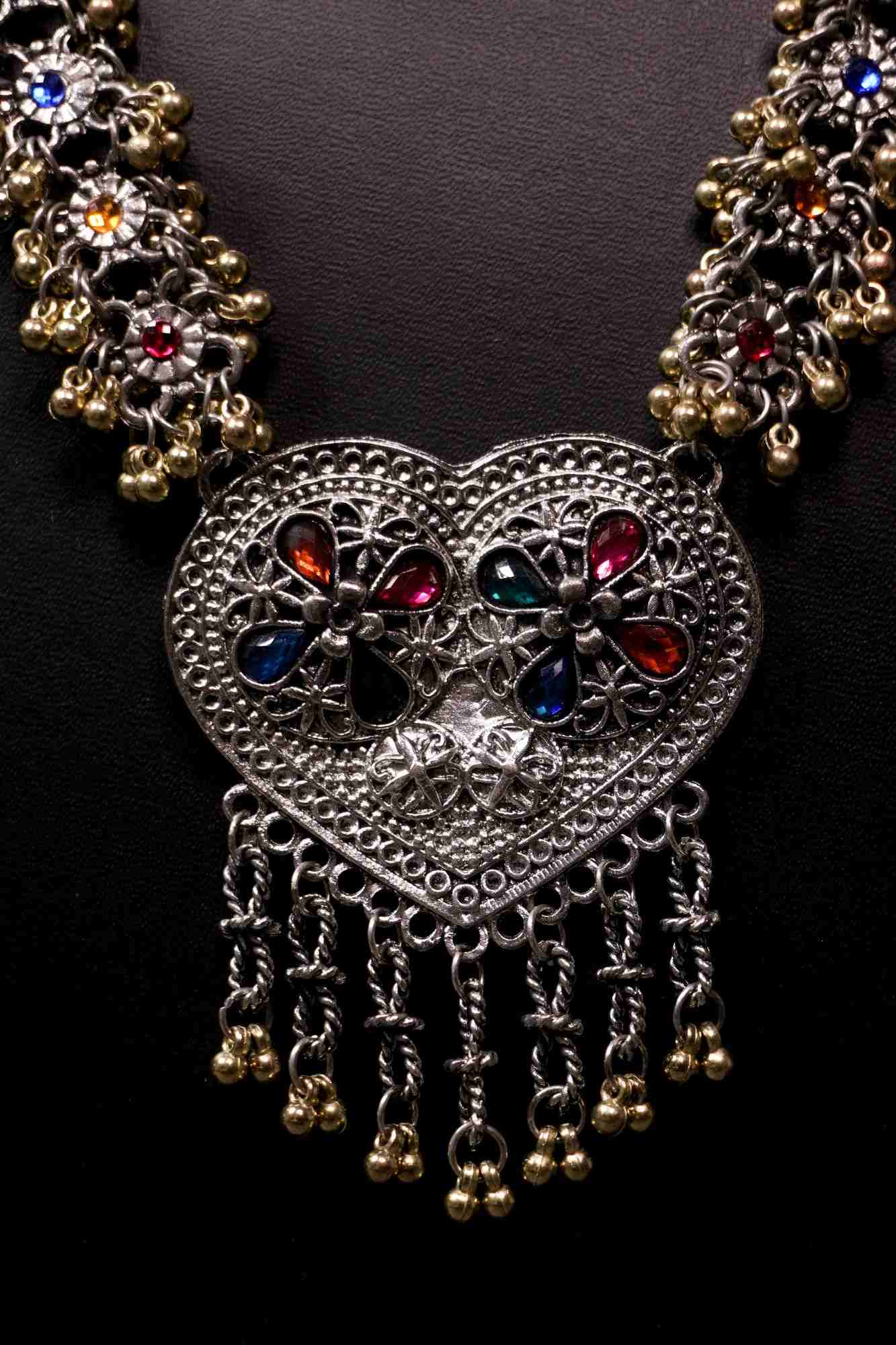 Silver-Plated handcrafted tribal necklace - Isadora Life Online Shopping Store