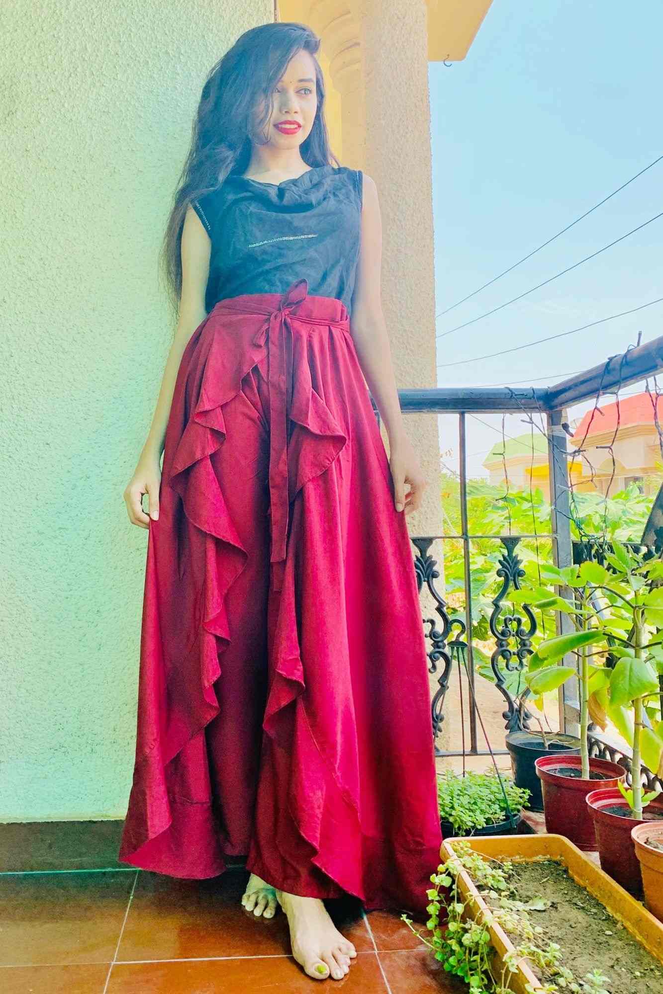 Classy & comfy rayon satin pant skirt - Isadora Life Online Shopping Store