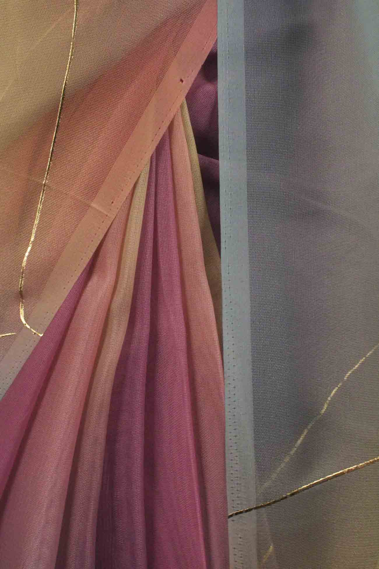 Rainbow Double Organza Sequence Embroidered Wrap in 1 minute saree with Tassels - Isadora Life Online Shopping Store