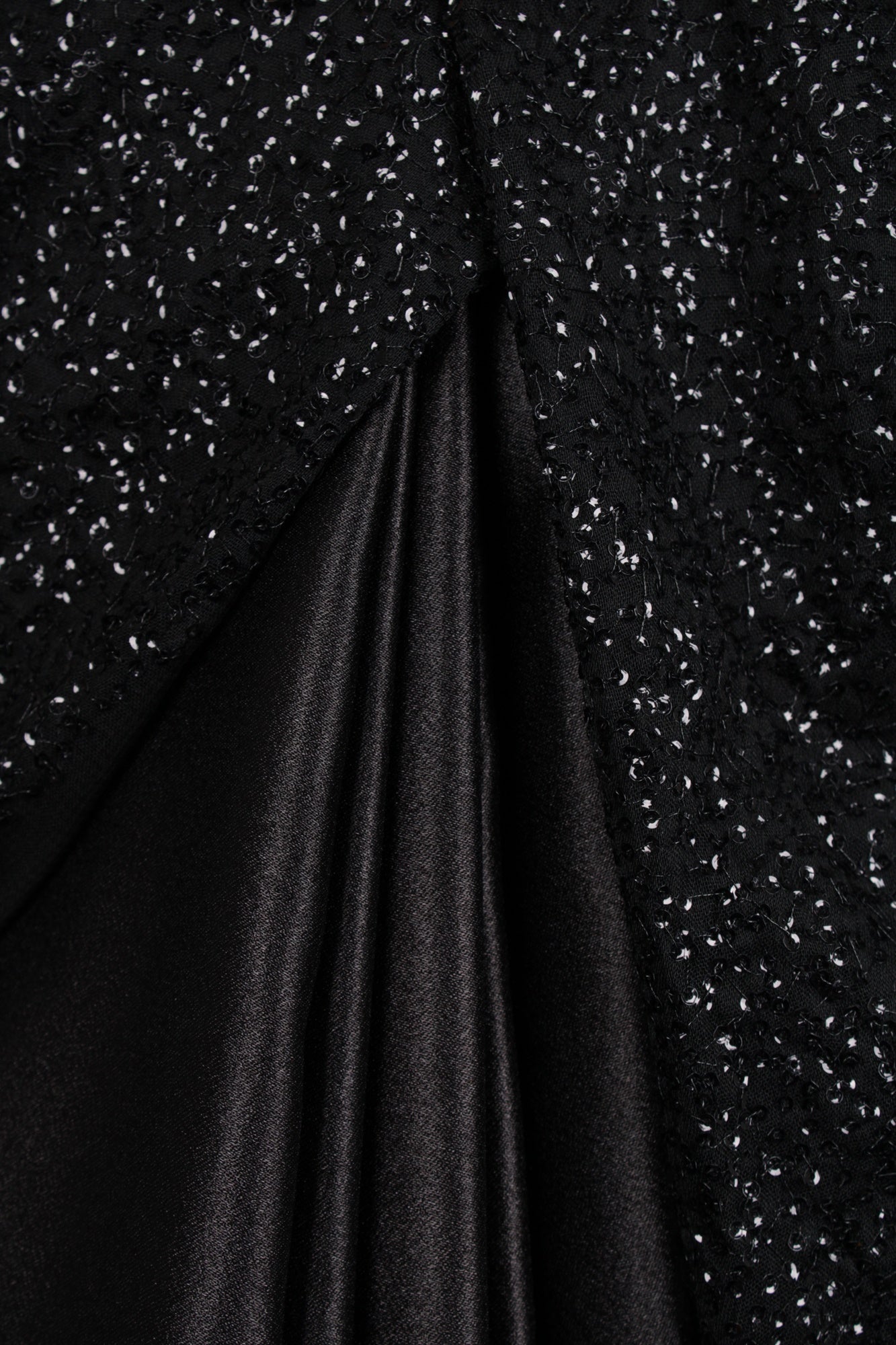 Black georgette sequin woven wrap in 1 minute saree - Isadora Life Online Shopping Store