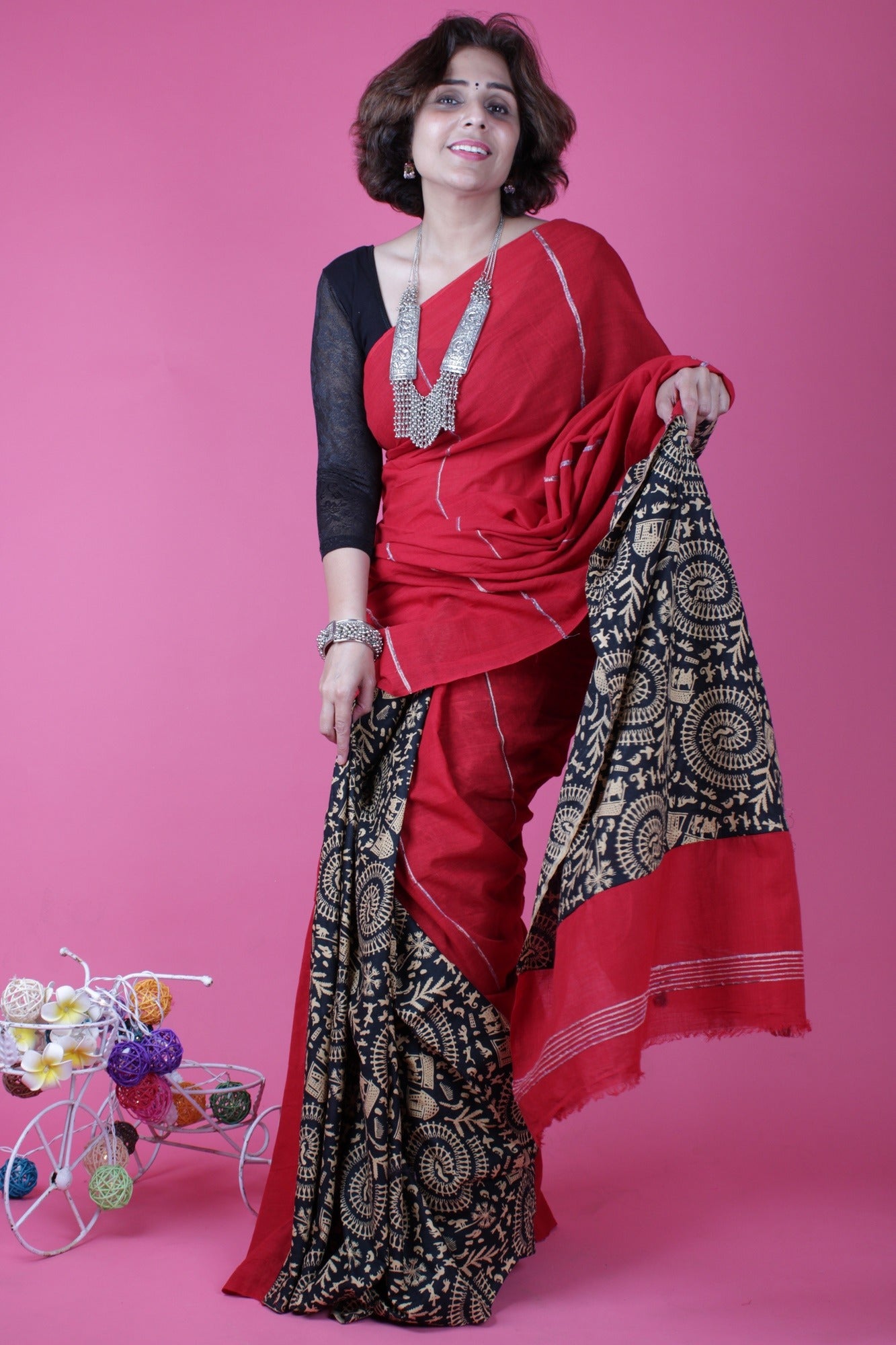 Khadi printed cotton on sale sarees