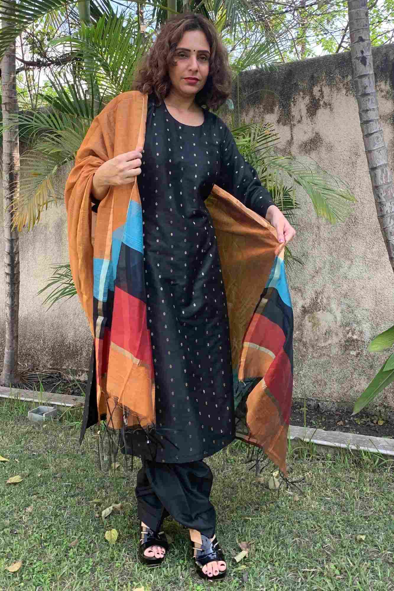 Banarasi cotton silk ready to wear salwar kameez - Isadora Life Online Shopping Store