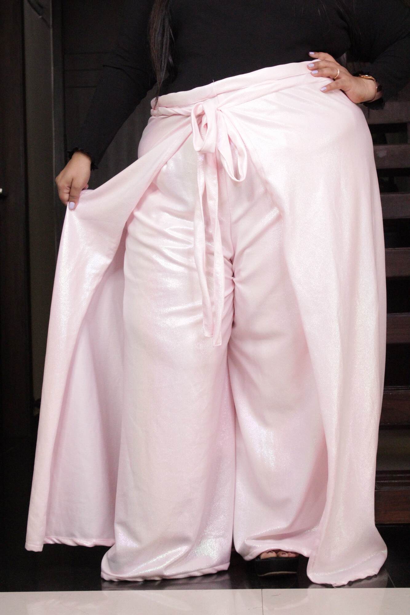 Pink Comfortable and Classy Wraparound Skirt Divider - Isadora Life Online Shopping Store