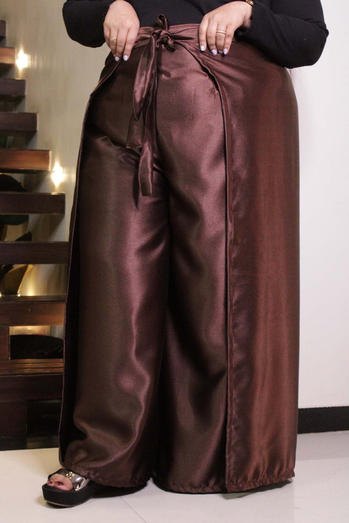 Brown Comfortable and Classy Wraparound Skirt Divider - Isadora Life Online Shopping Store