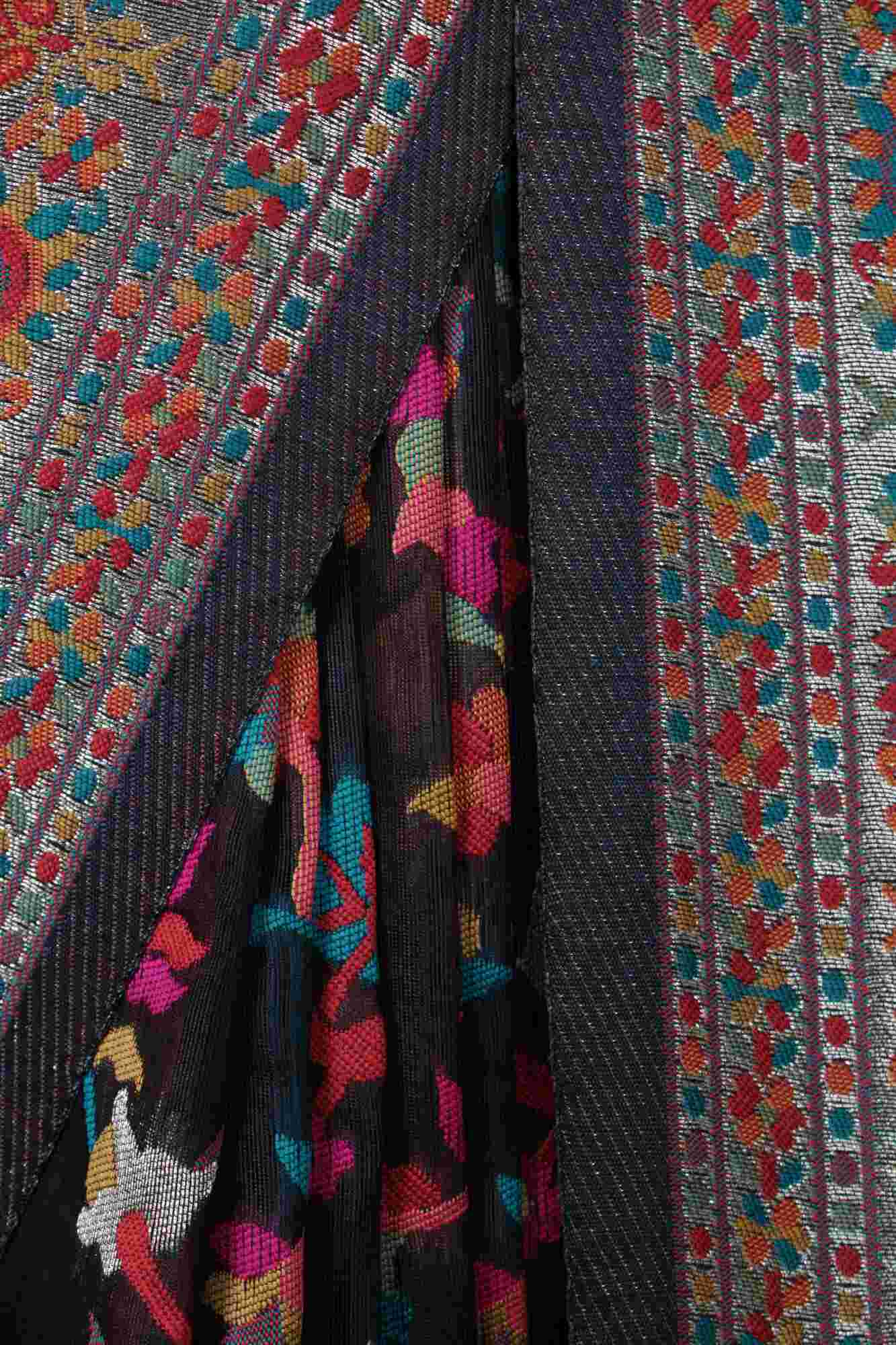 Black Modal Woven pashmina with woven ornate pallu prestitched Wrap in 1 minute saree - Isadora Life Online Shopping Store