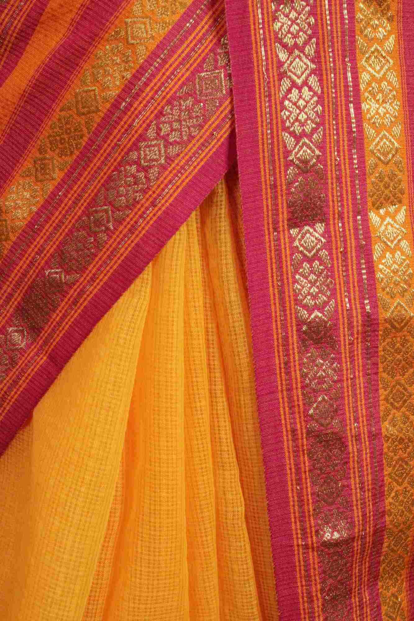 Kota Doria Cotton Manipuri Wrap in 1 minute saree - Isadora Life Online Shopping Store