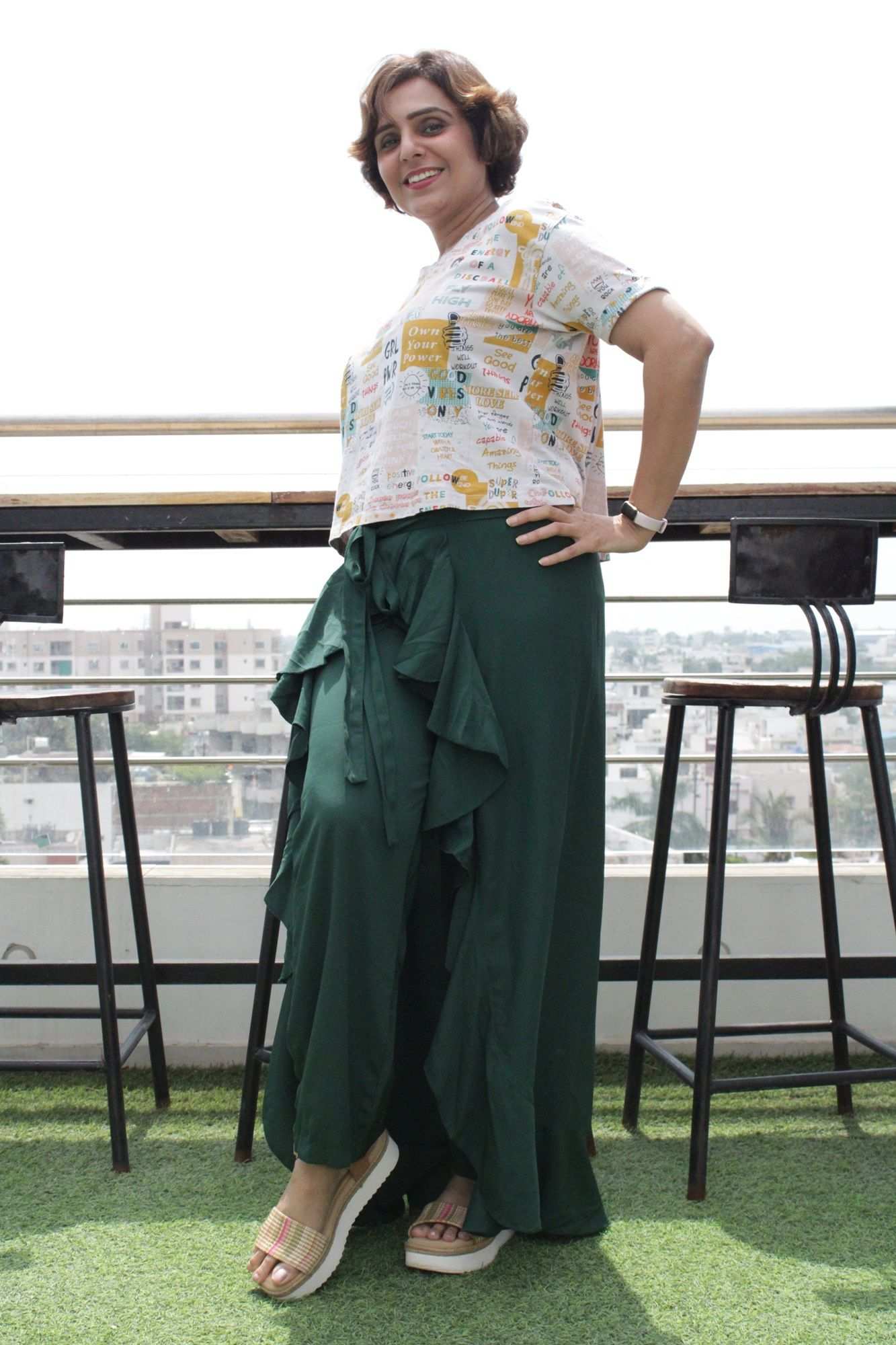 Classy & comfy Green apple silk pant skirt - Isadora Life Online Shopping Store