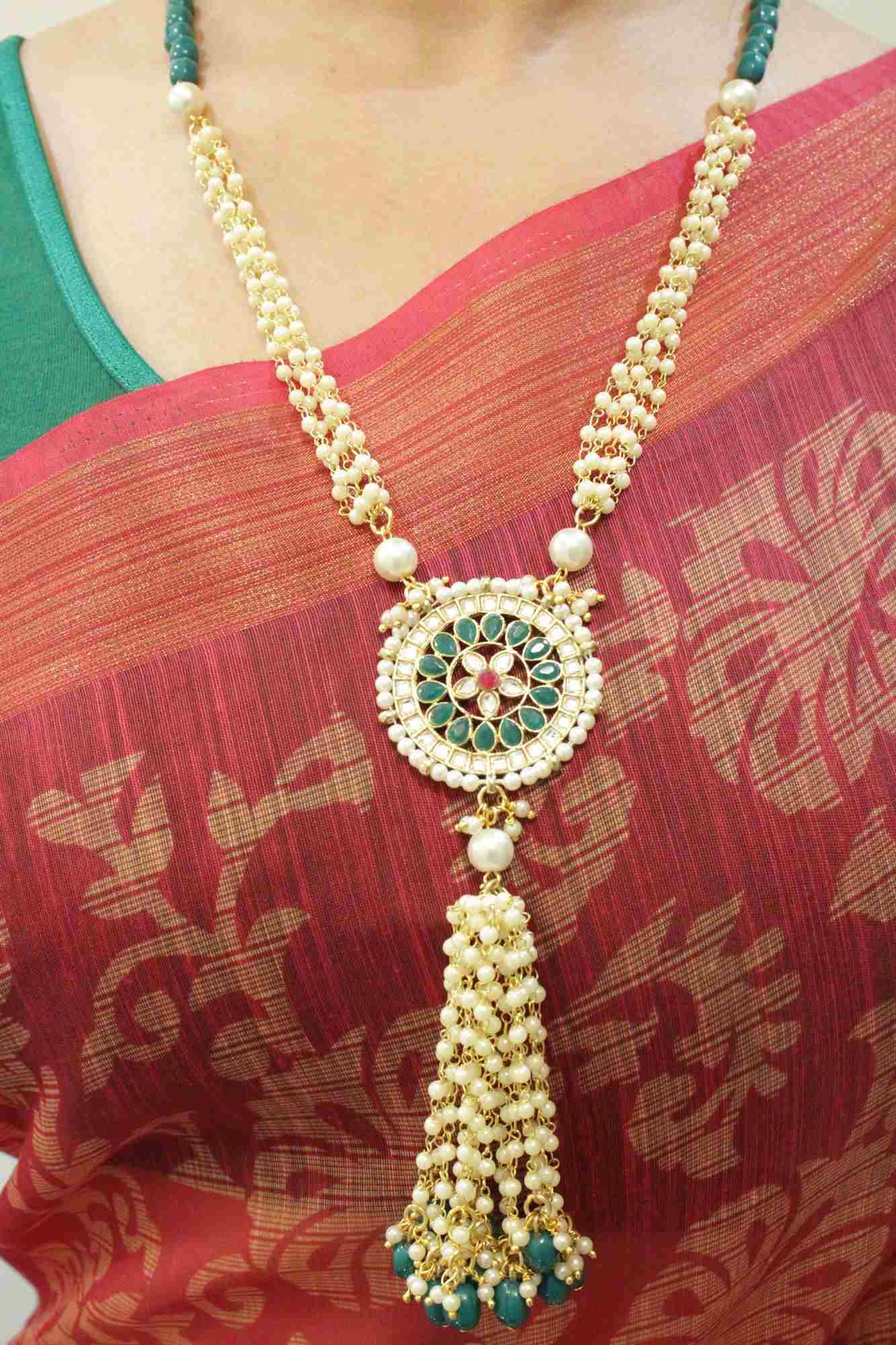 Green Beaded Long Necklace - Isadora Life Online Shopping Store