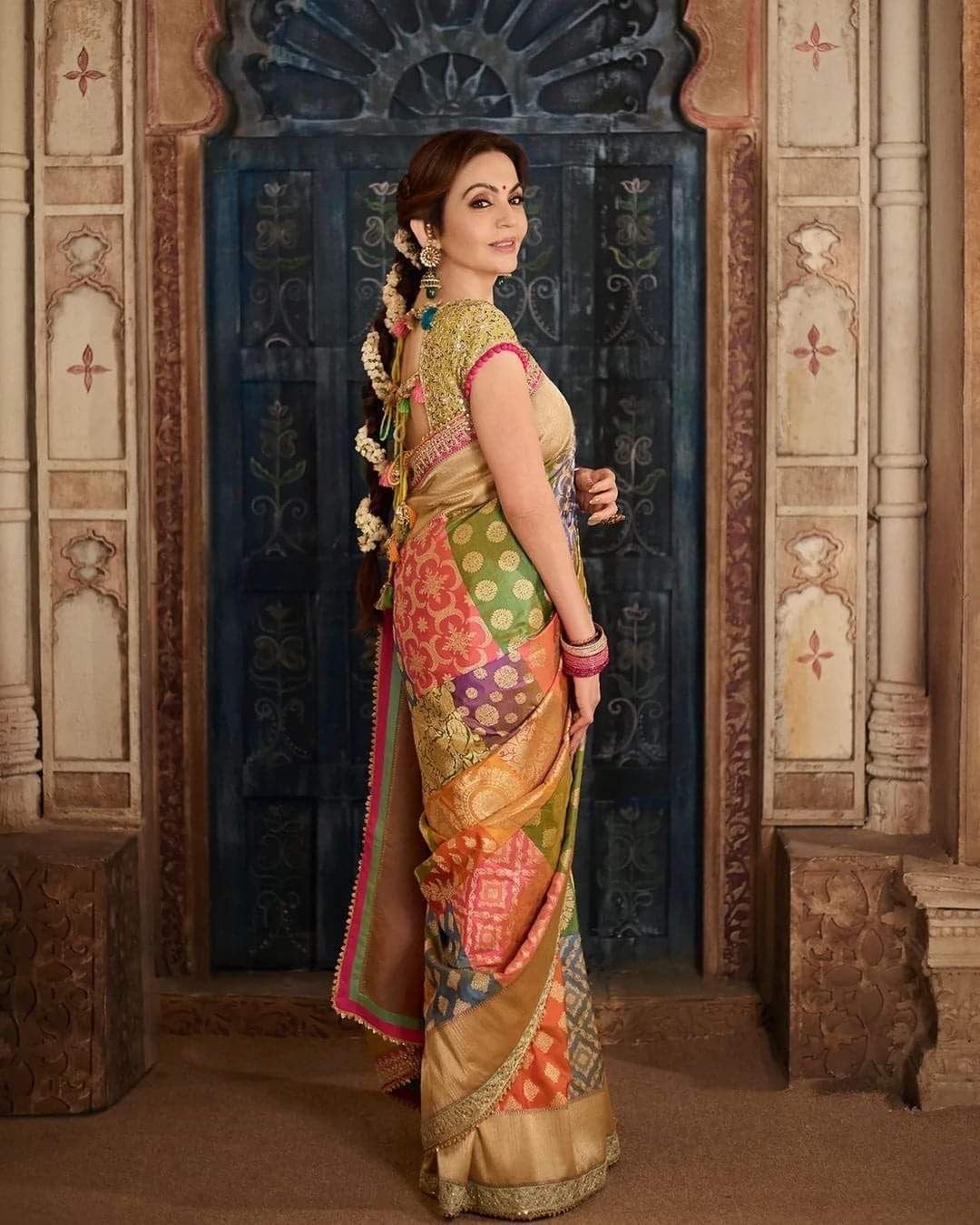 Nita Ambani inspired designer Soft prestitched ready to wear saree